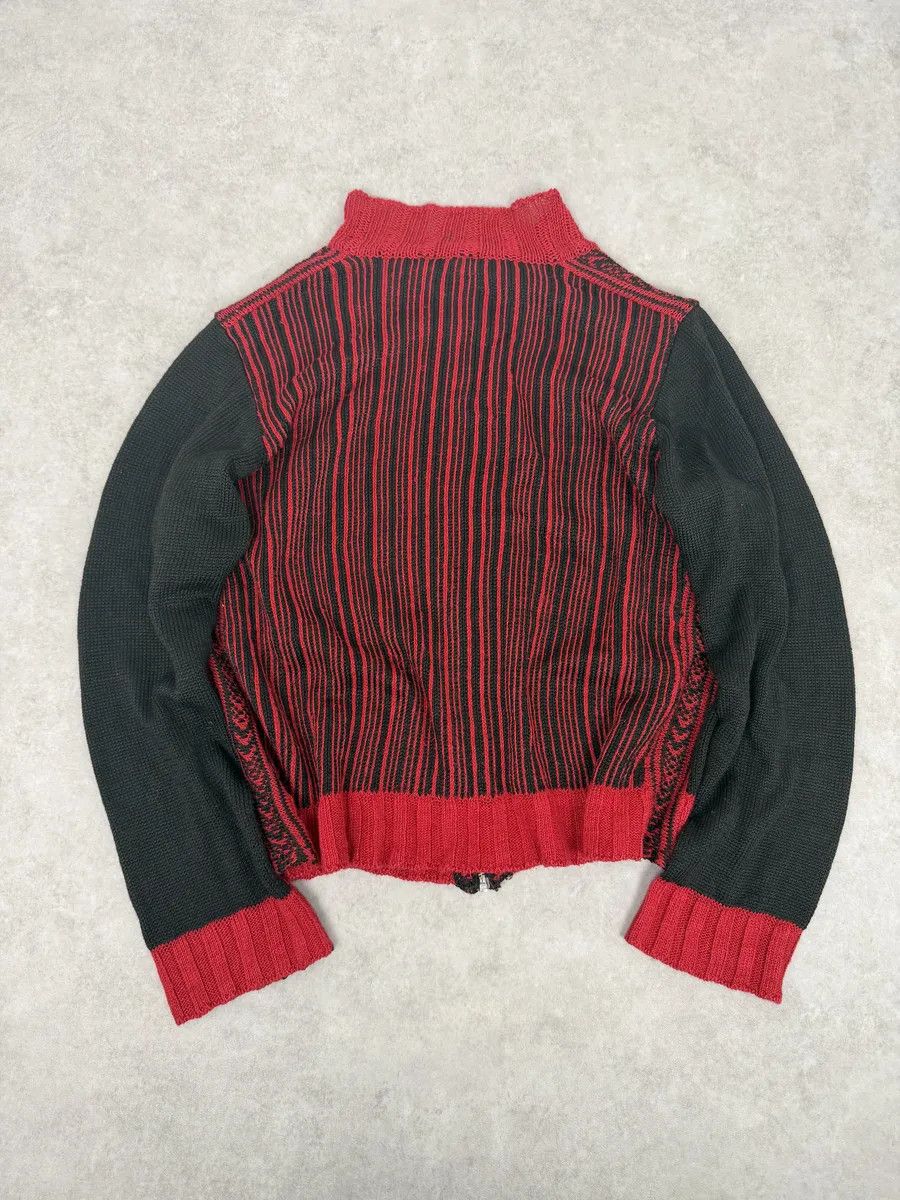 Dries Van Noten Dries Van Noten Black & Red Zip-up Sweater Size US S / EU 44-46 / 1 - 2 Thumbnail