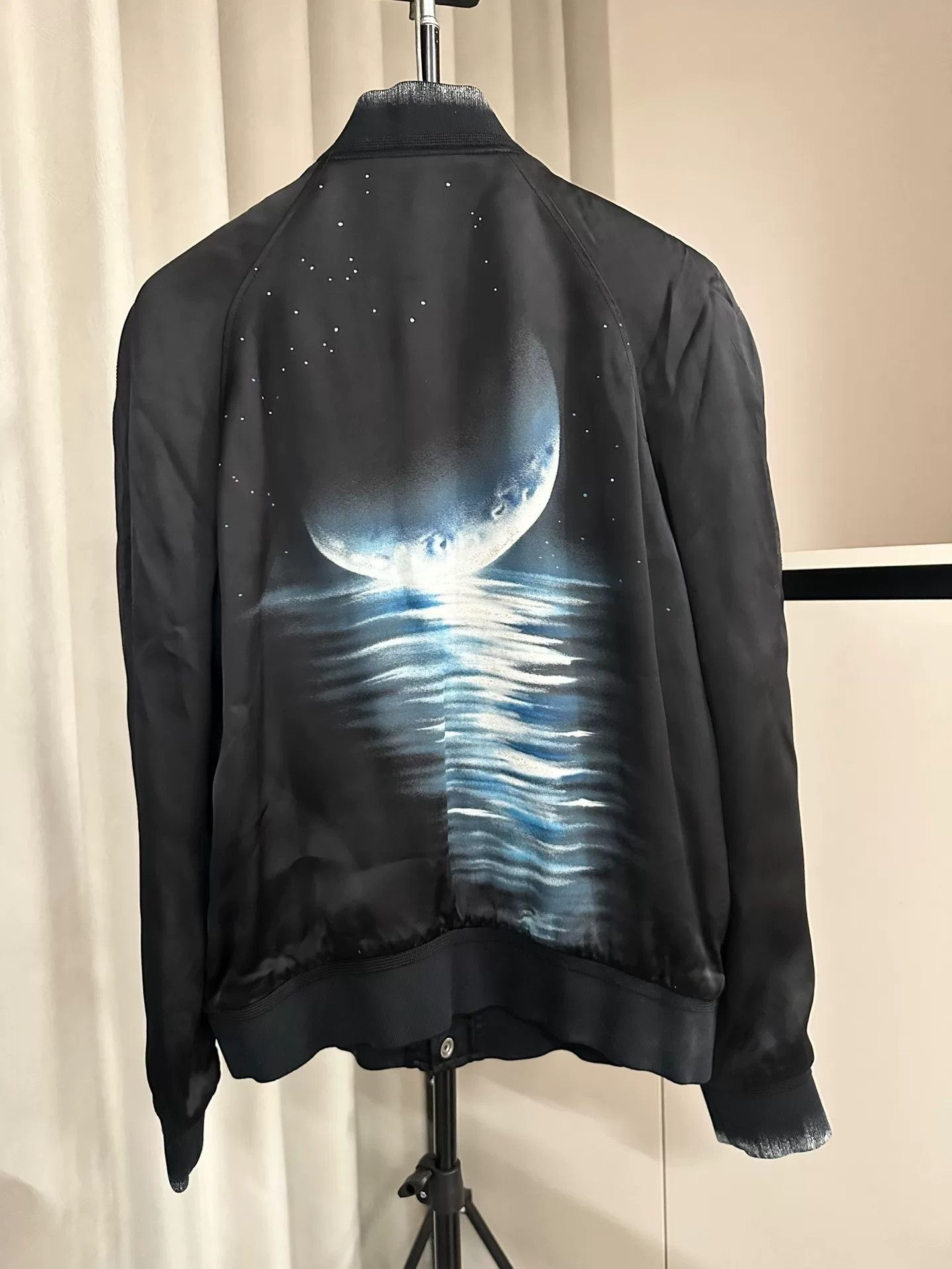 Saint Laurent Paris Saint Laurent Silk Jacket with Moon Design Size US L / EU 52-54 / 3 - 1 Thumbnail