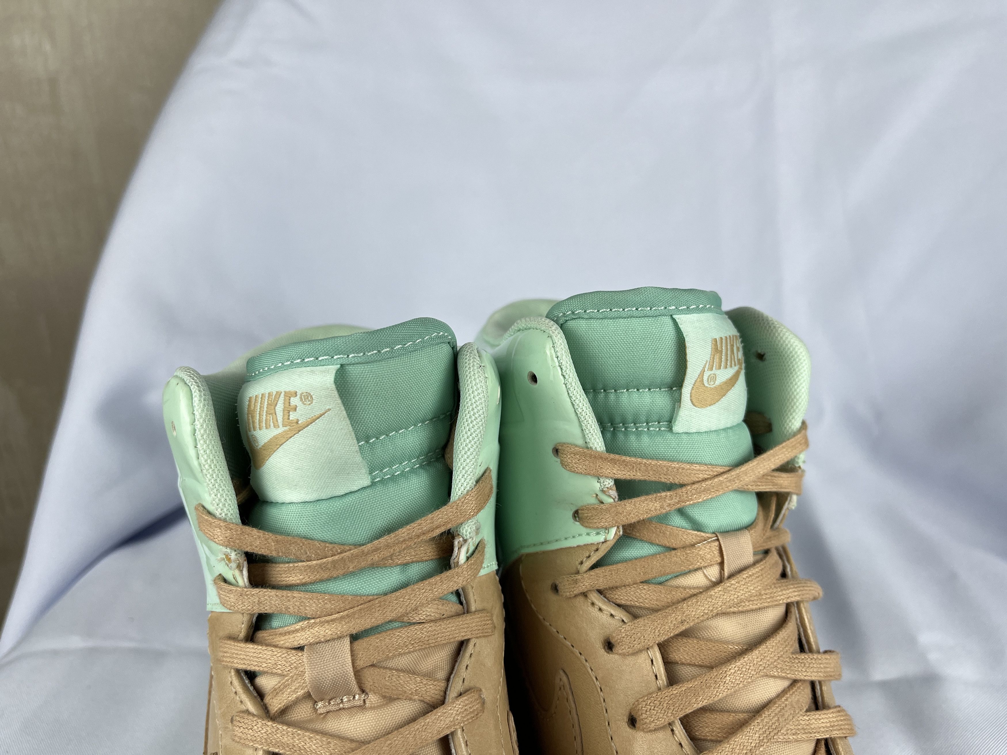 Nike Nike Dunk Sky High VT QS 'Vachetta Tan Arctic Green' Shoes Size US 6.5 / IT 36.5 - 4 Thumbnail