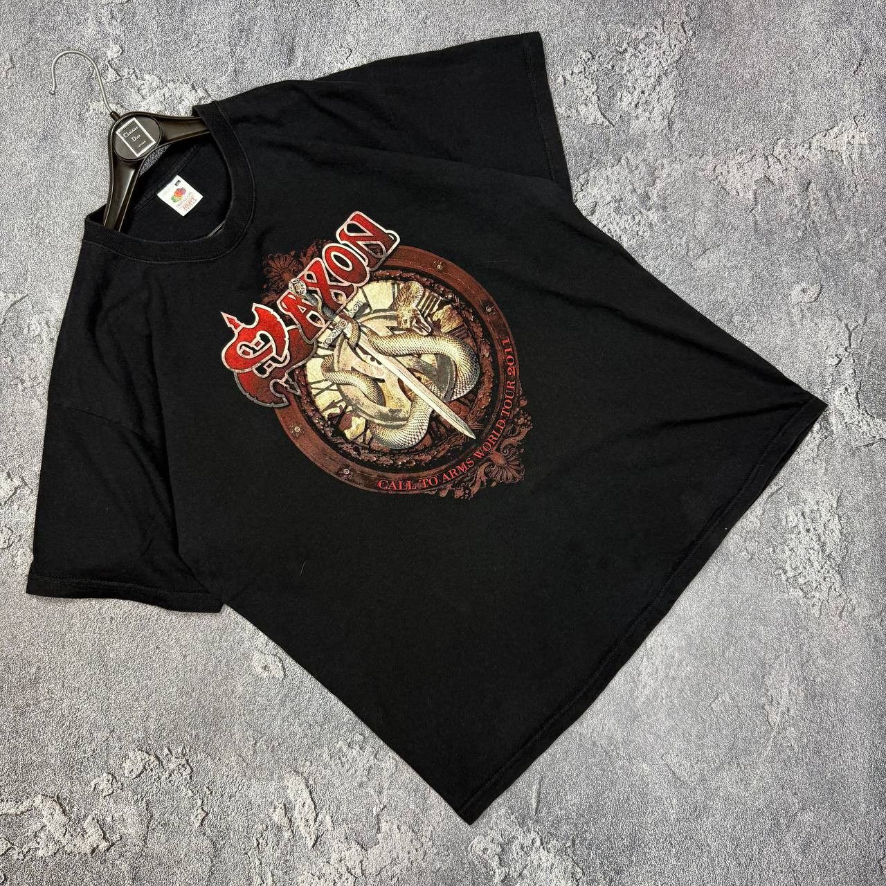 Band Tees SAXON World Tour 2011 Rock On The Ocean Black XL T-Shirt Size US XL / EU 56 / 4 - 3 Thumbnail