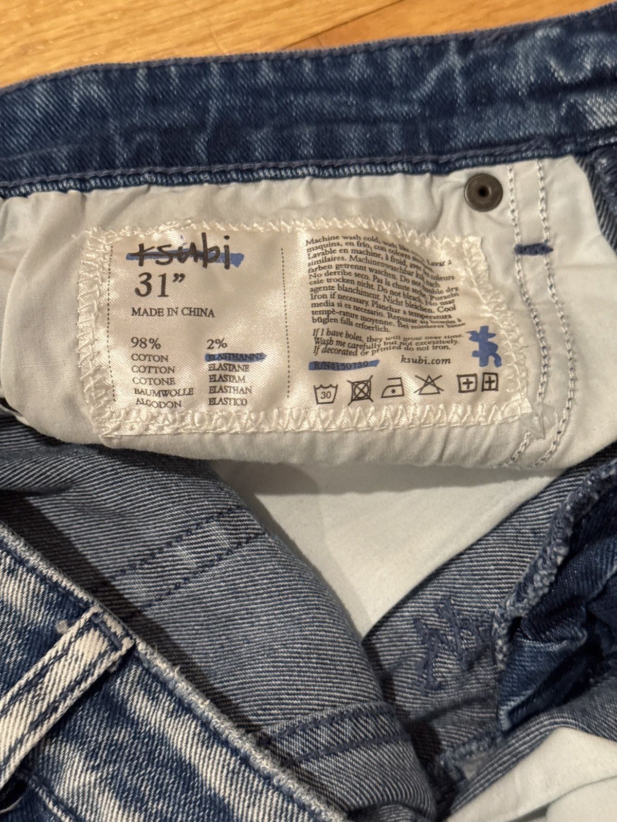 Ksubi Ksubi Chitch Rekovery Light Wash Denim Size US 31 - 7 Thumbnail