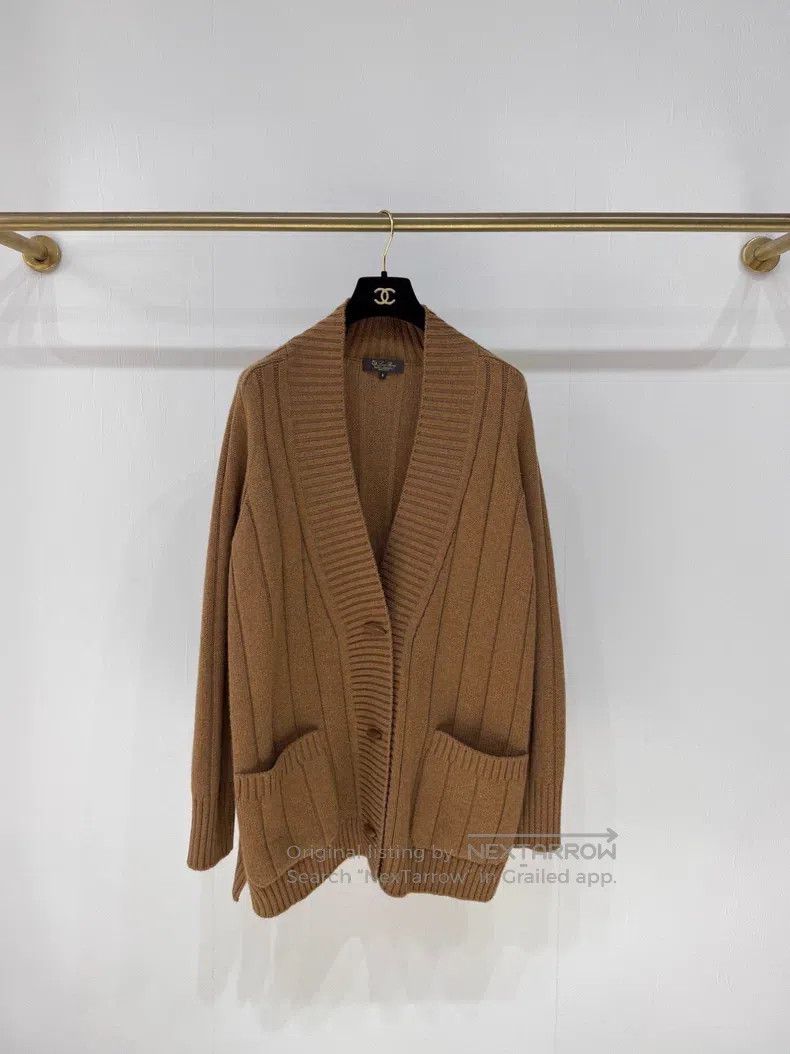 Loro Piana Loro Piana Camel Baby Cashmere Cashmere Linen Open Front J Size S / US 4 / IT 40 - 1 Thumbnail