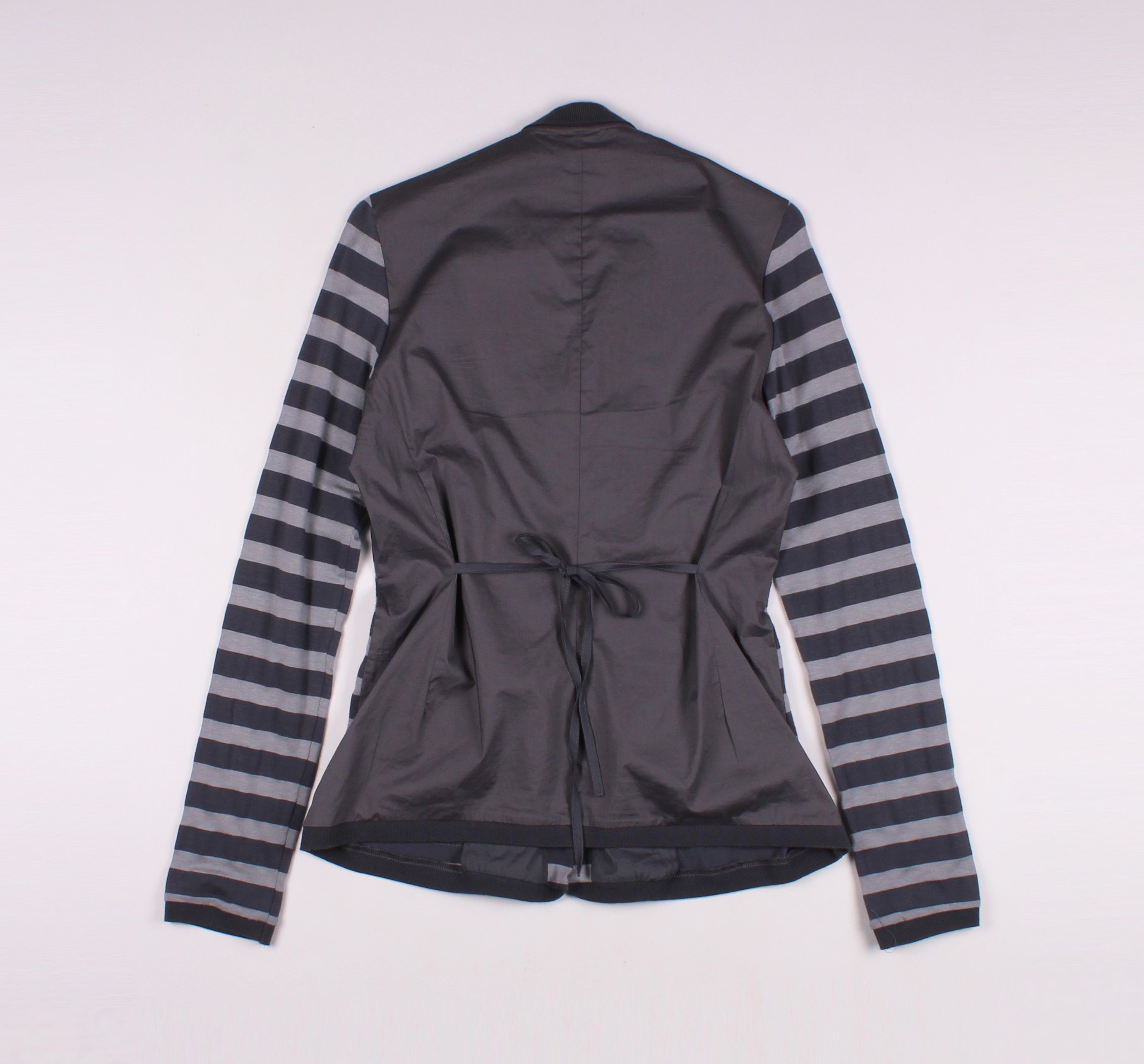 Other Lilith Paris Striped Gray Long Sleeve Blazer Size S / US 4 / IT 40 - 6 Thumbnail