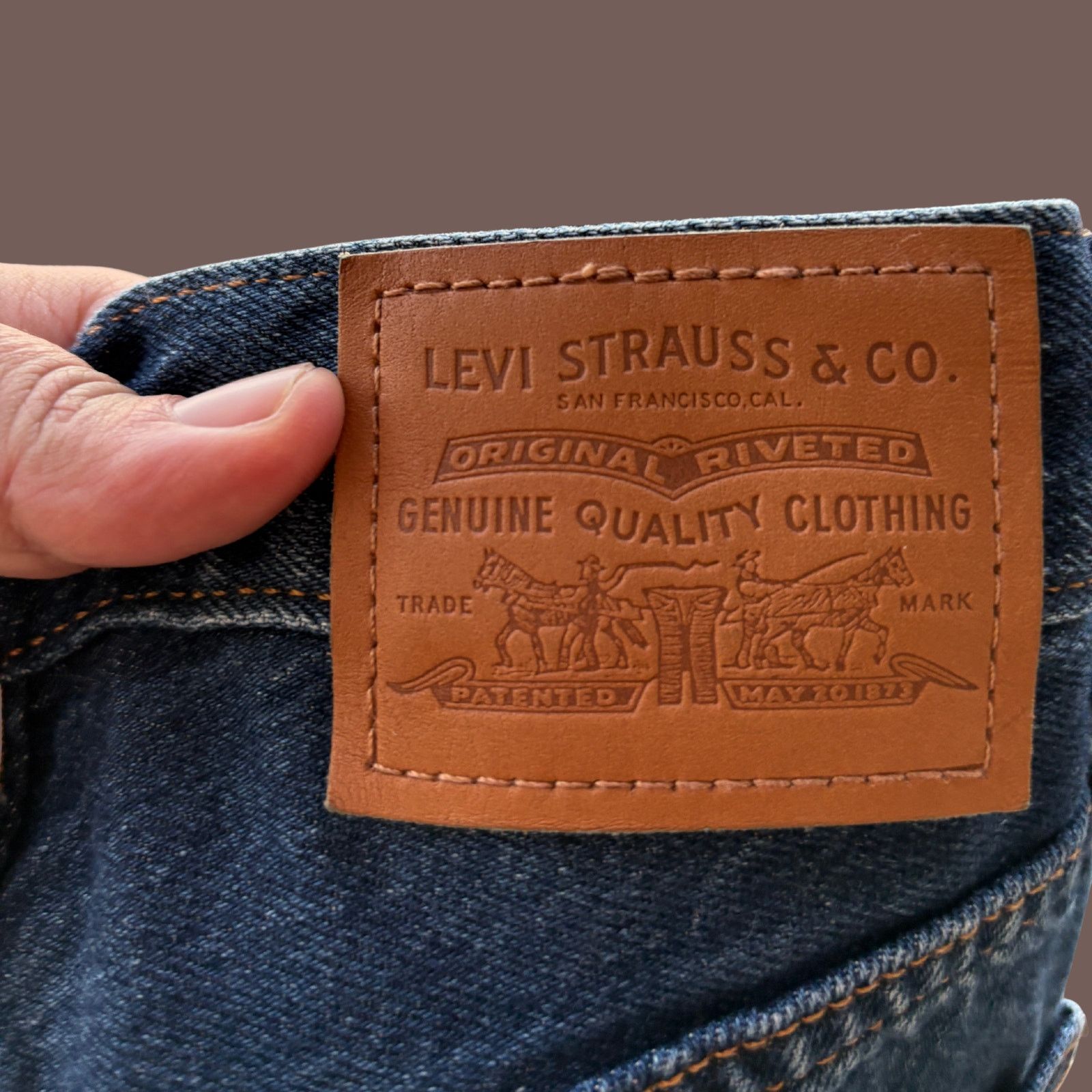 Levi's Levi’s Ribcage Denim | Dark Wash Raw Hem | 90s Core Size 23" - 4 Thumbnail