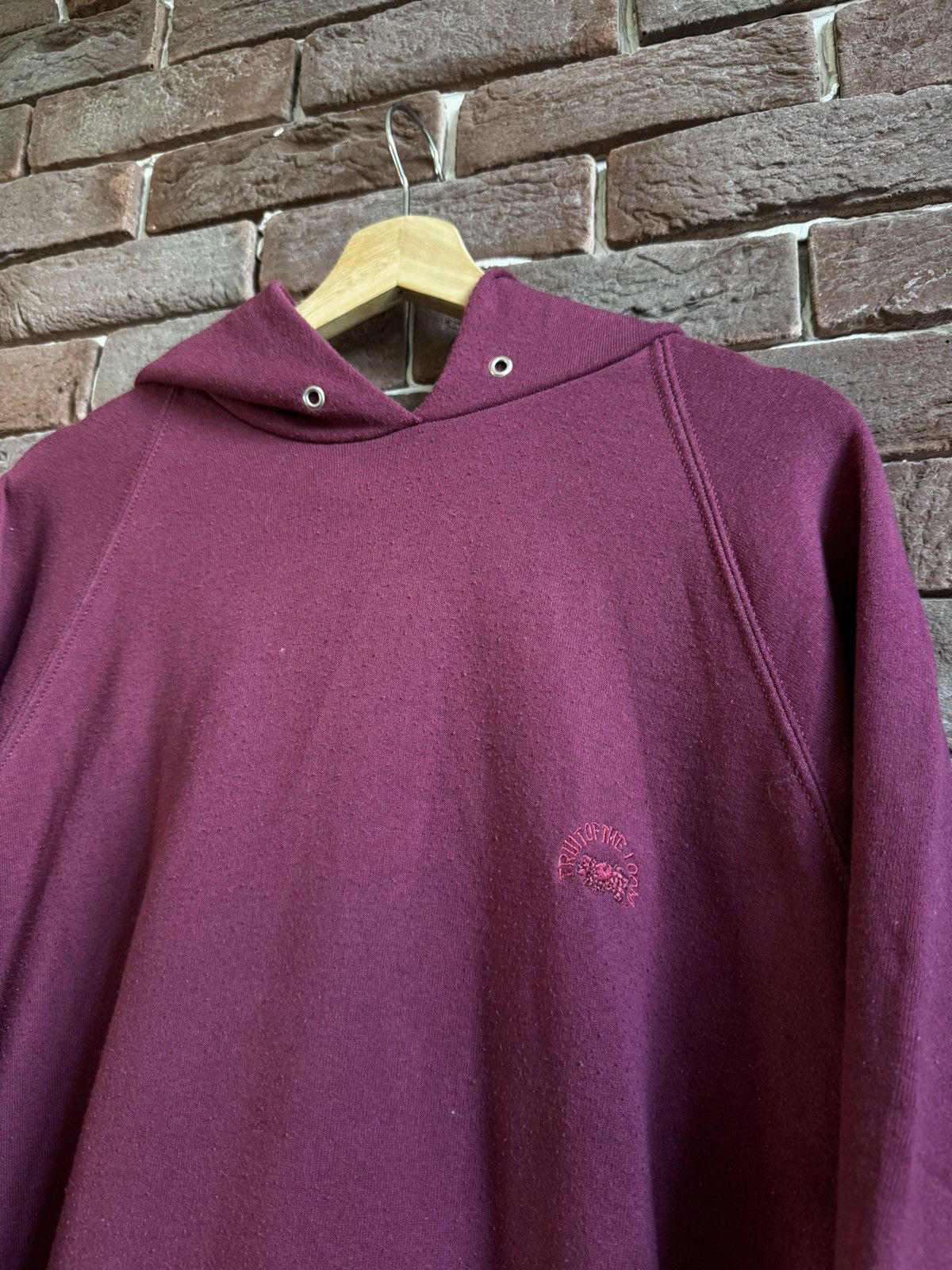 Fruit Of The Loom Rare 90s Burgundy Screen Stars FOTL Blank Hoodie XXL Size US XXL / EU 58 / 5 - 3 Thumbnail