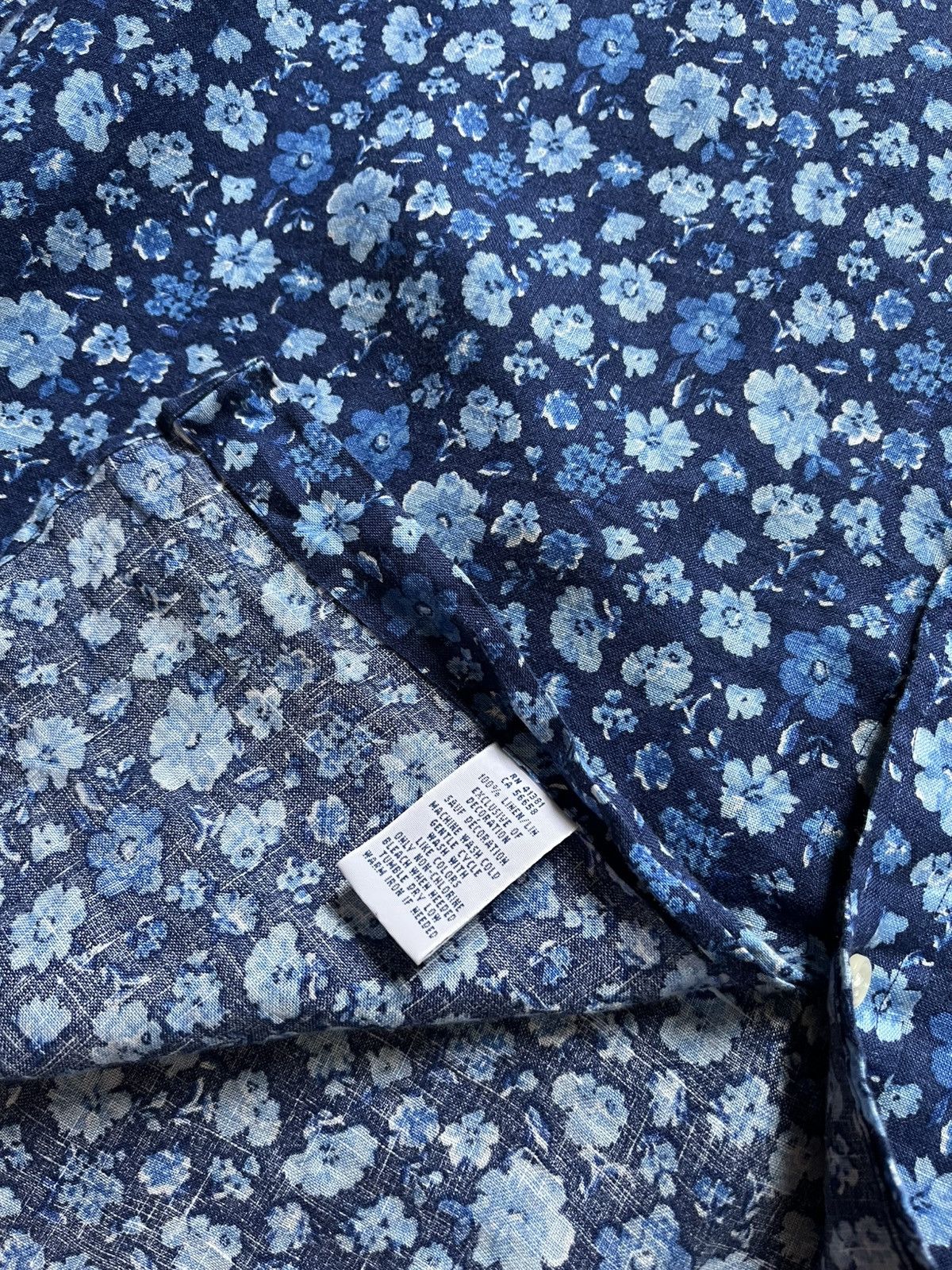 Polo Ralph Lauren Polo Ralph Lauren Linen Floral Button Down Shirt Size US XL / EU 56 / 4 - 4 Thumbnail