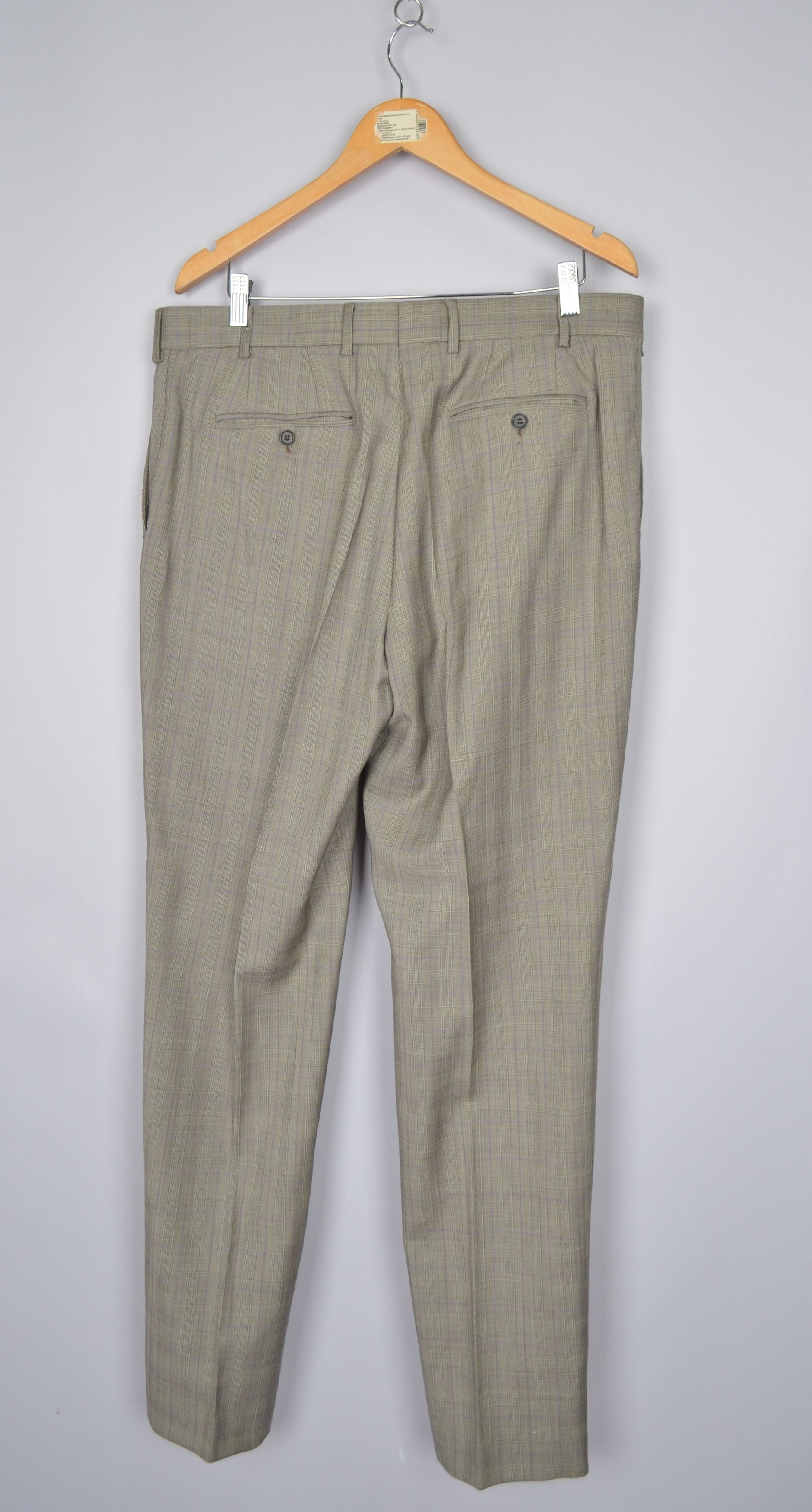 Designer × Ted Baker Ted Baker Endurance Striped Violet 3 Piece Wool Suit US 42 Size 42R - 18 Thumbnail