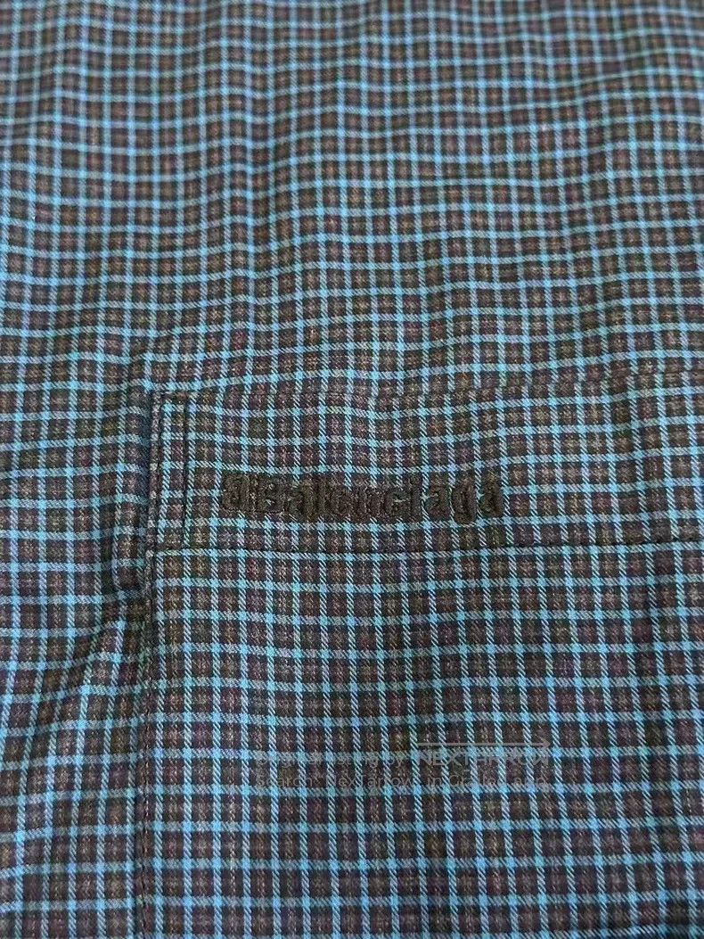 Balenciaga Balenciaga Embroidered Plaid Cotton Coat Size S / US 4 / IT 40 - 4 Thumbnail