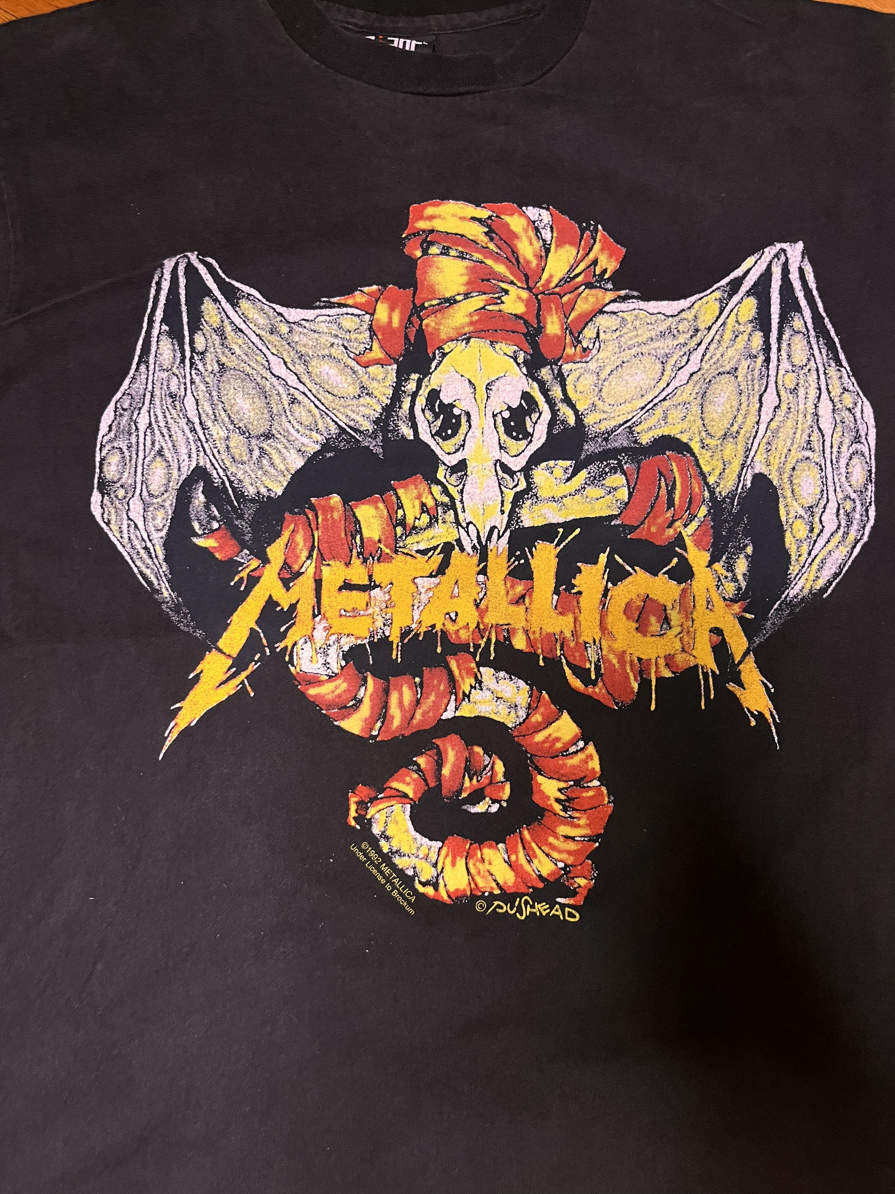 Band Tees Vintage RARE Metallica Pushead Wherever I May Roam 1992 Size US L / EU 52-54 / 3 - 2 Thumbnail