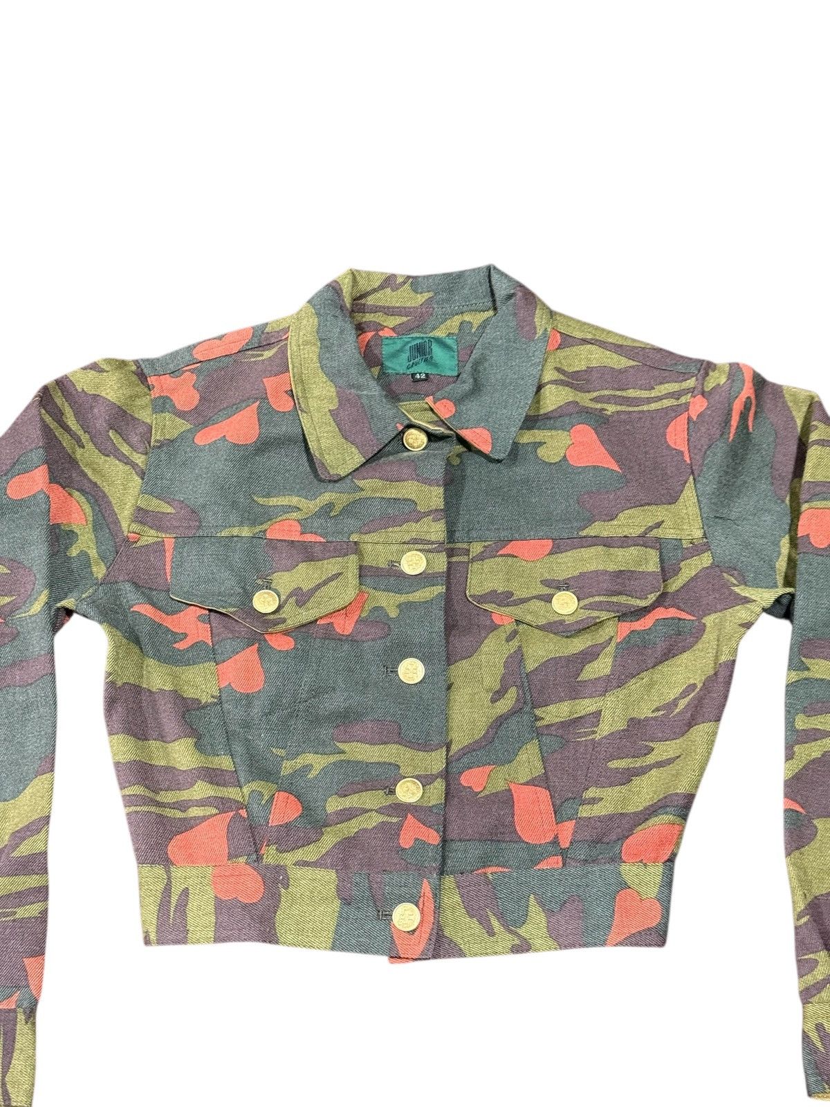Jean Paul Gaultier RARE VINTAGE JUNIOR GAUTIER 90s CAMO JACKET Size S / US 4 / IT 40 - 6 Thumbnail