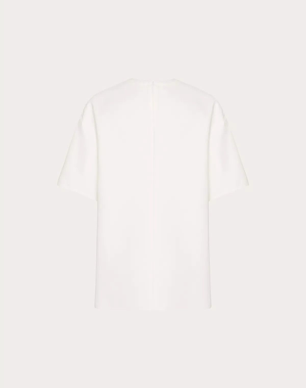Valentino o1s1wg110625 Light Double Splittable Gabardine Top in White Size L / US 10 / IT 46 - 2 Thumbnail