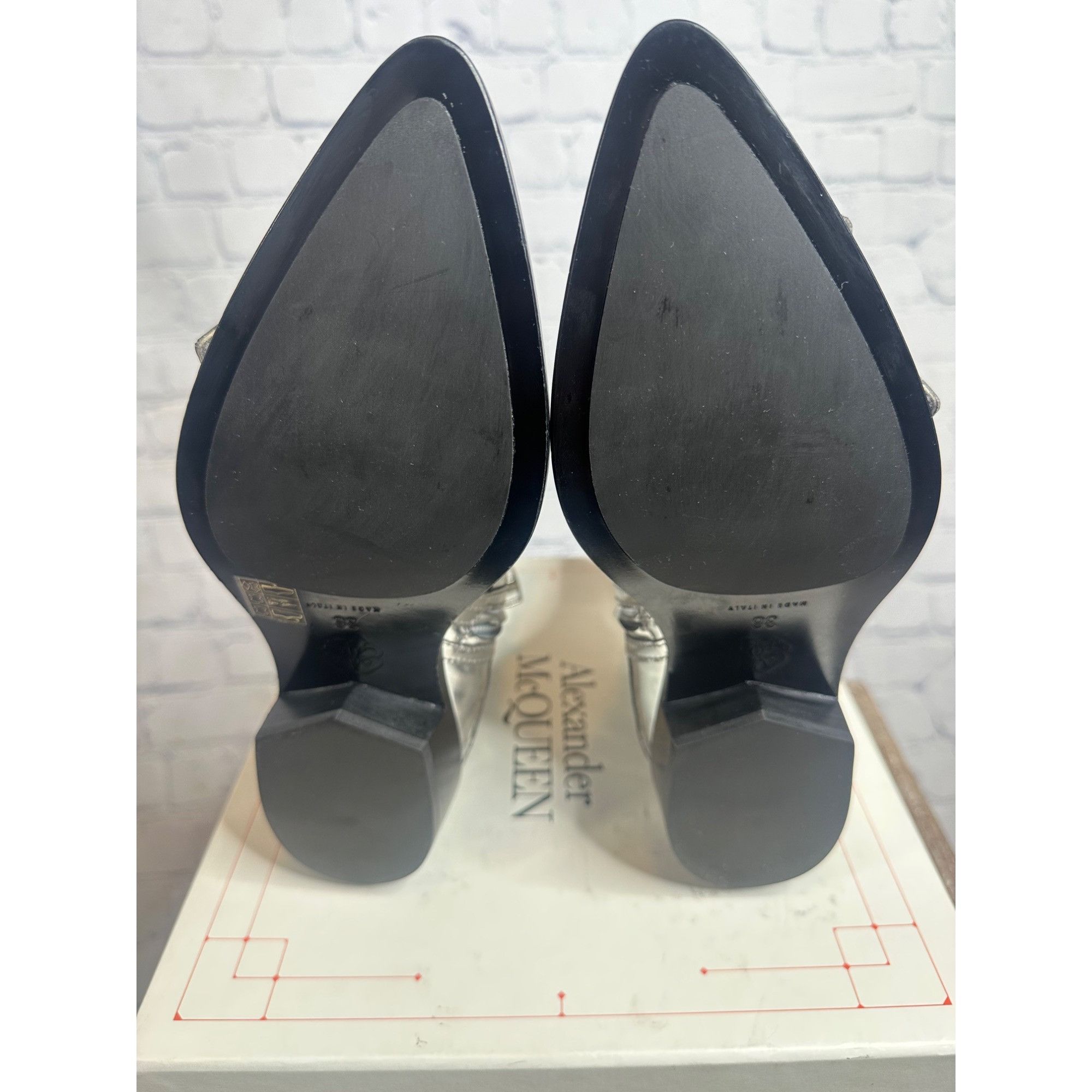 Alexander McQueen Alexander McQueen Metallic Punk Buckle Bootie Size US 6 / IT 36 - 10 Thumbnail
