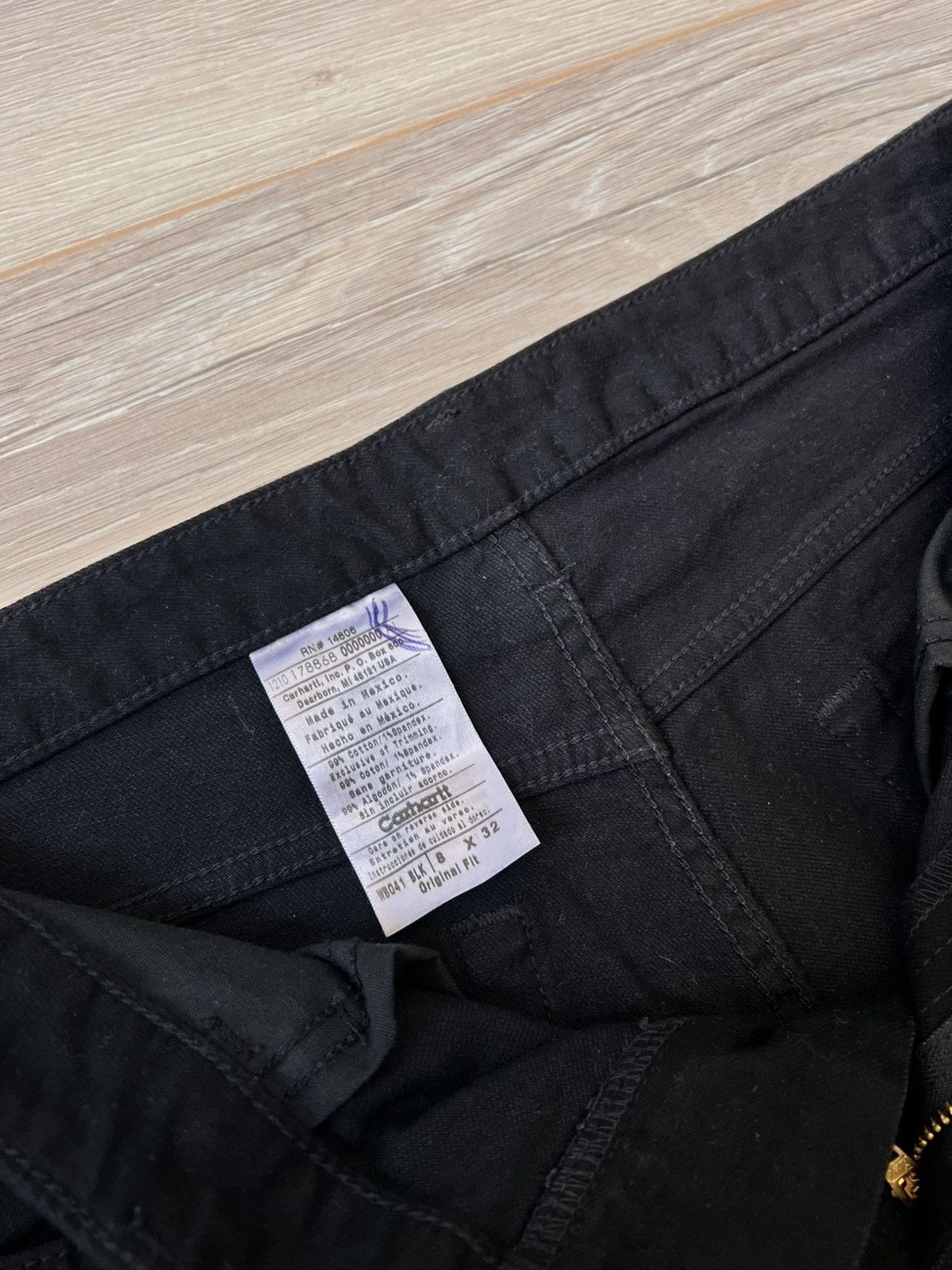 Carhartt Carhartt Original Fit Black Twill Work Pants Size US 32 / EU 48 - 9 Thumbnail