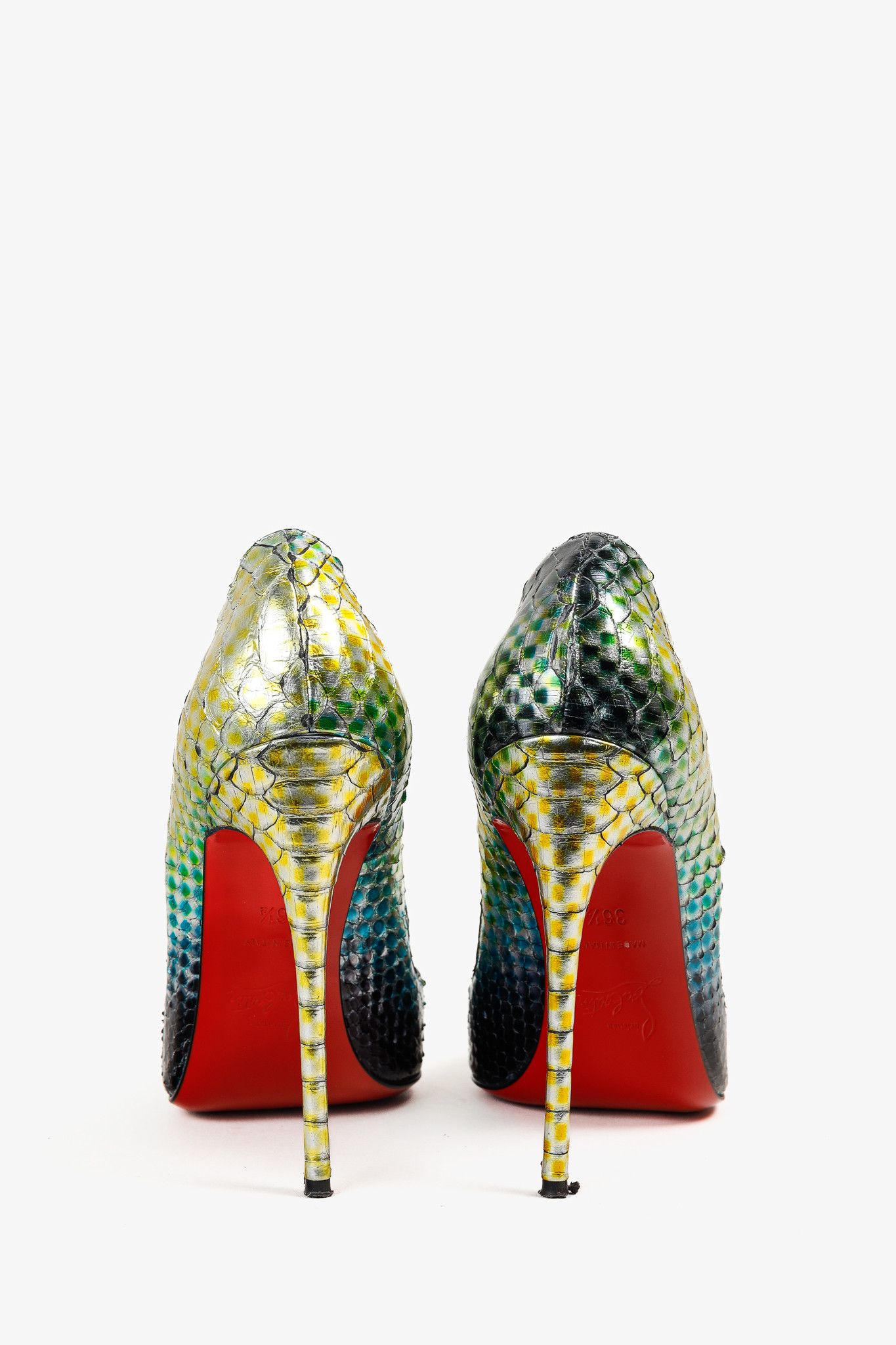 Christian Louboutin Christian Louboutin So Kate 120 Python Pointed-Toe Pumps Size US 6.5 / IT 36.5 - 3 Thumbnail