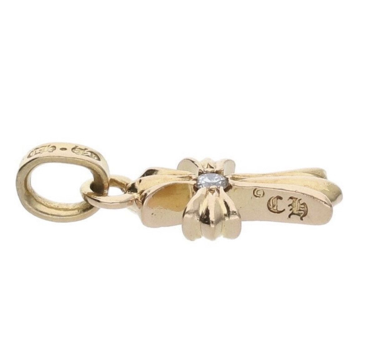 Chrome Hearts Chrome Hearts 22K Gold Baby Fat Diamond Charm Necklace Size ONE SIZE - 3 Thumbnail