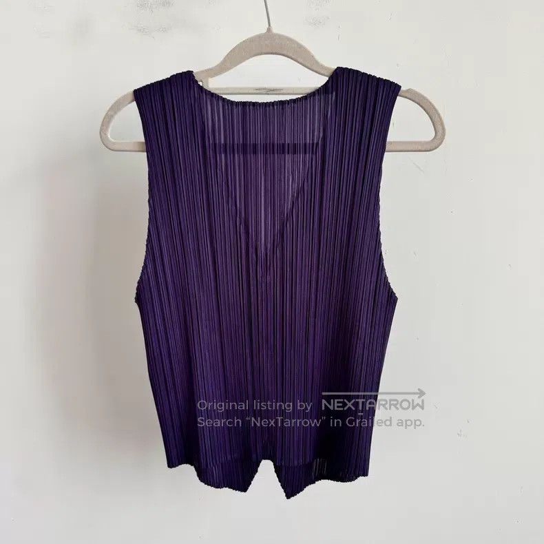 Issey Miyake Issey Miyake Purple Vest Size L / US 10 / IT 46 - 2 Thumbnail