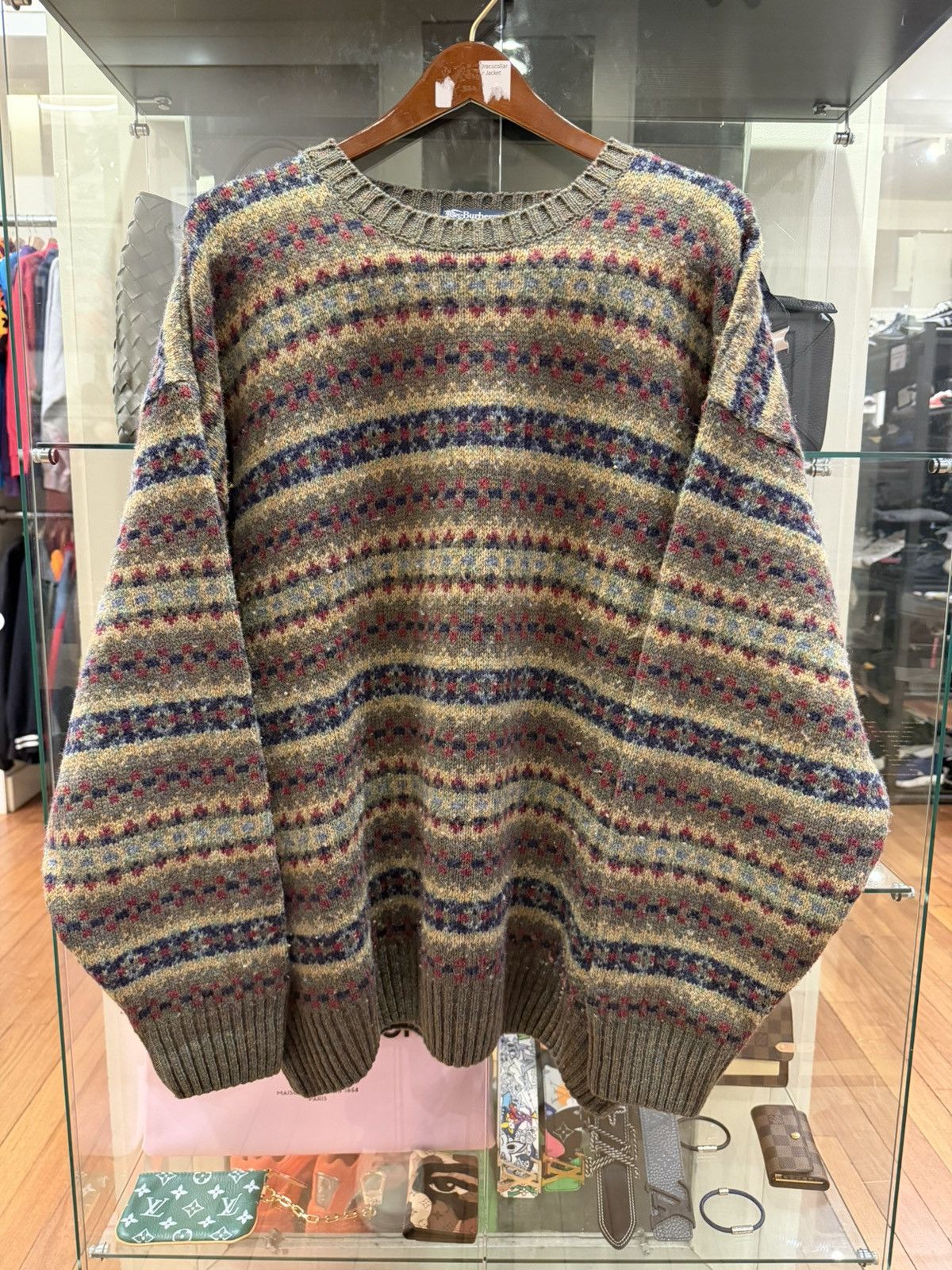 Burberry Burberrys Knit Wool Sweater Size US L / EU 52-54 / 3 - 1 Thumbnail