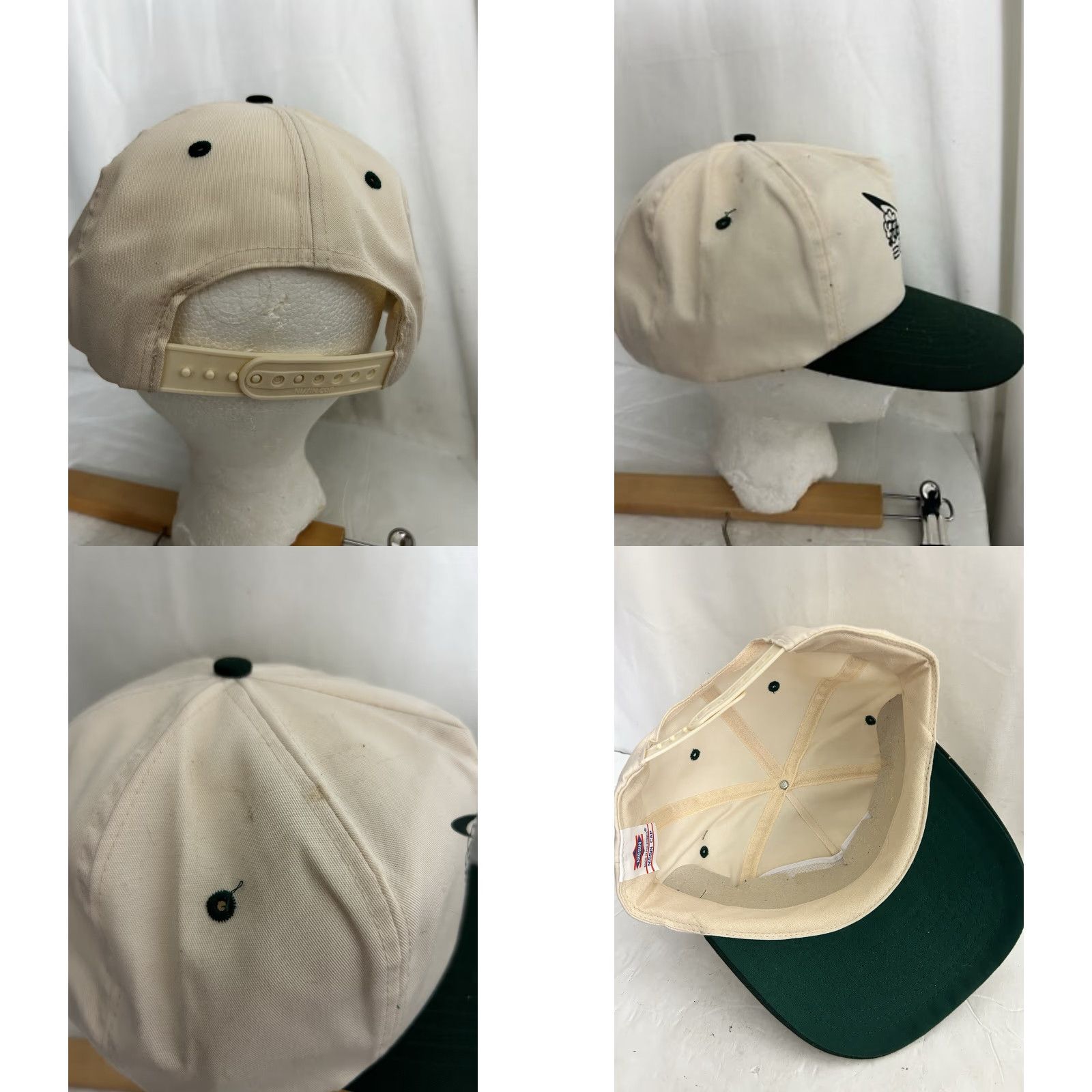 Vintage VINTAGE Fitzgeralds Casino SnapBack Hat 200 Green Beige Adjustable Size ONE SIZE - 8 Thumbnail