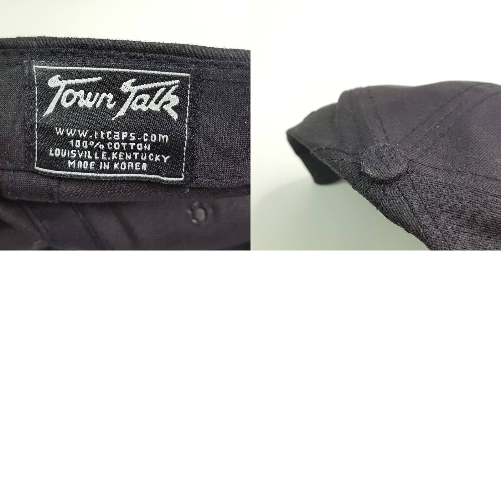Vintage VINTAGE Town Talk PGA Adjustable Snapback Hat Baseball Cap Black Twill Cotton Golf Village 90s Retro Solid Embroidered Sports Men Mens Size ONE SIZE - 8 Thumbnail