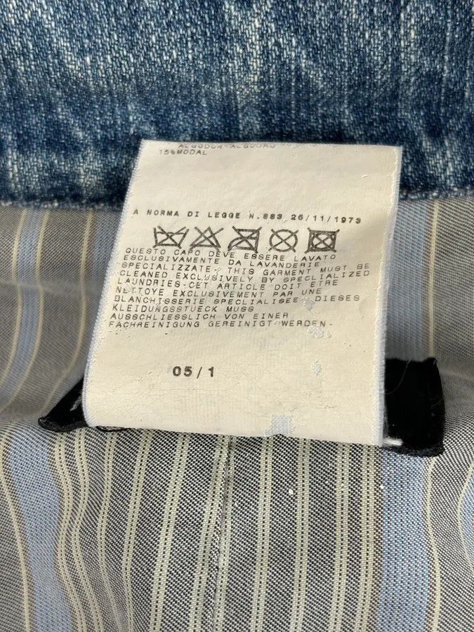 Dolce & Gabbana SS2005 Dolce & Gabbana Blue & White Snakeskin Effect Denim Vest Jacket Size US M / EU 48-50 / 2 - 13 Thumbnail