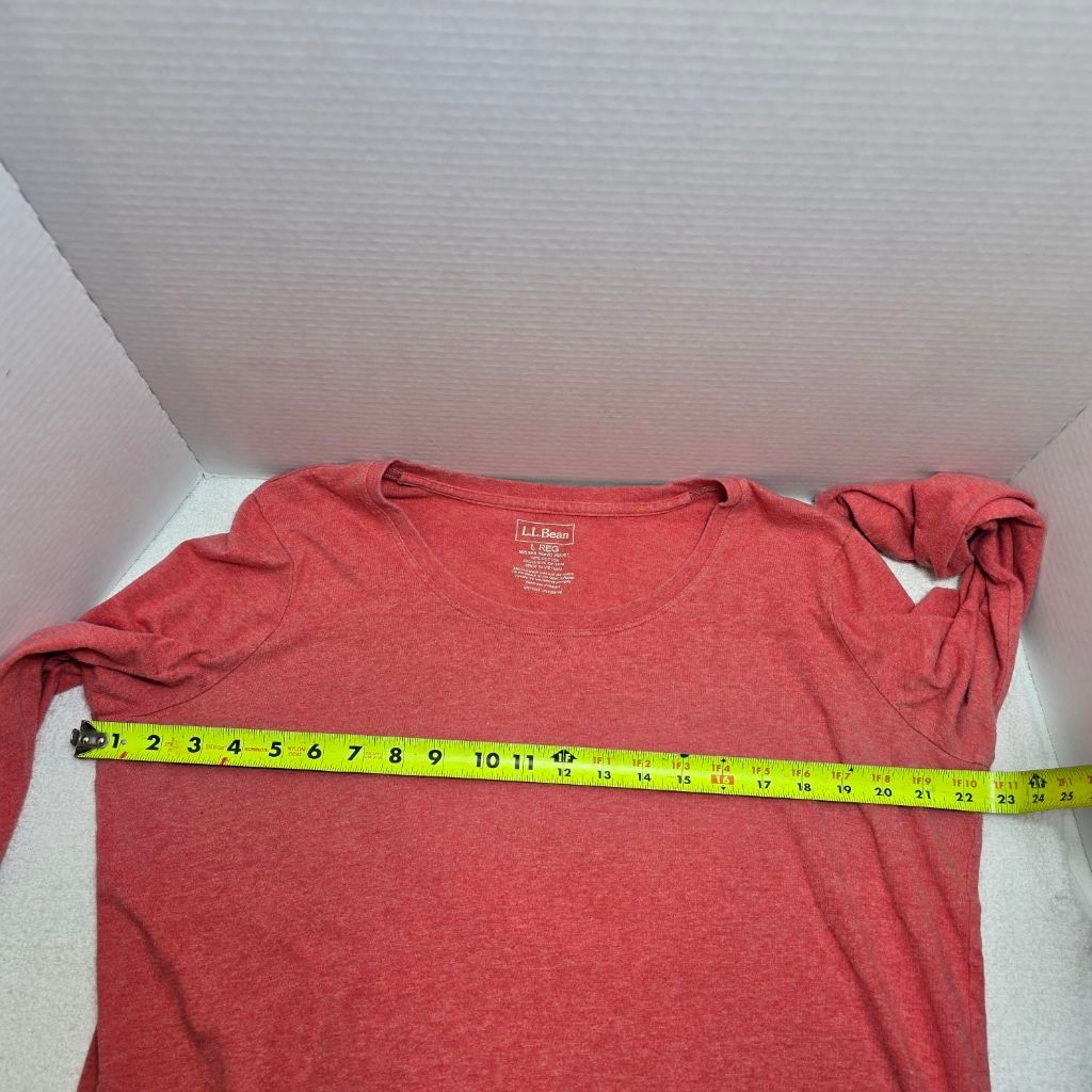 L.L. Bean Women's L.L.Bean Red Long Sleeve Tee L Size L / US 10 / IT 46 - 7 Thumbnail
