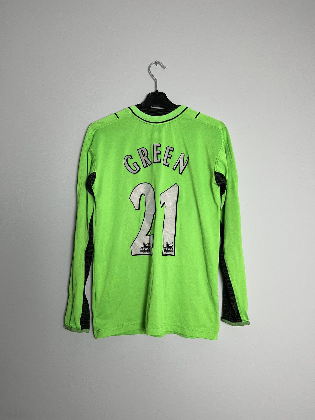 Green West Ham United longsleeve soccer jersey