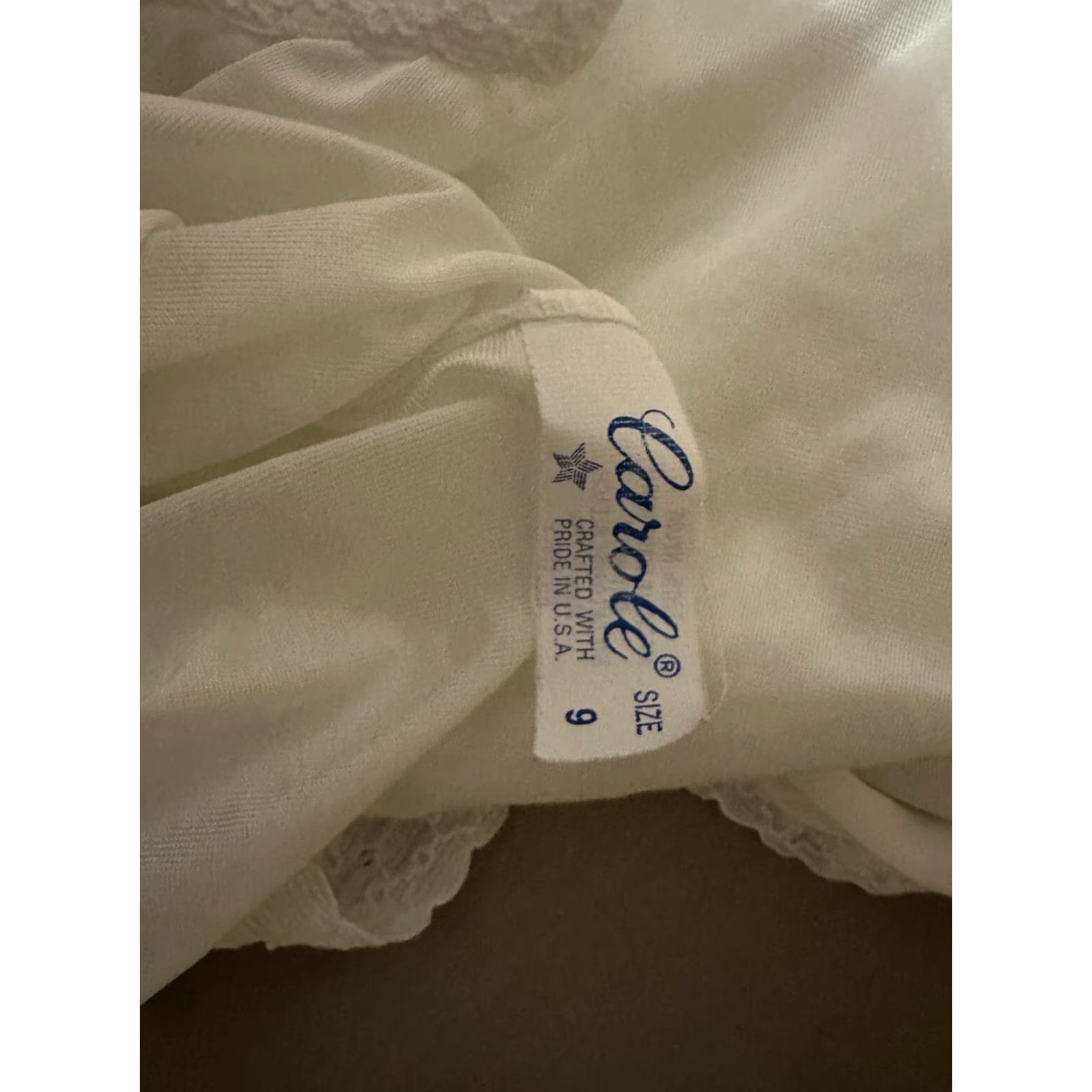 Vintage VINTAGE Carole Granny Panties White Size 9 Made in USA Woman’s Secretary/Geek Look 1970s Nylon Original Everyday Size 30" / US 8 / IT 44 - 3 Thumbnail