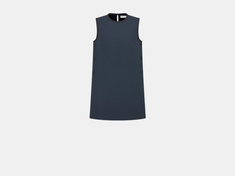 Dior o1w1db10925 441B53 Sleeveless Tunic Mini Dress in Navy Blue Size XL / US 12-14 / IT 48-50 - 1 Thumbnail