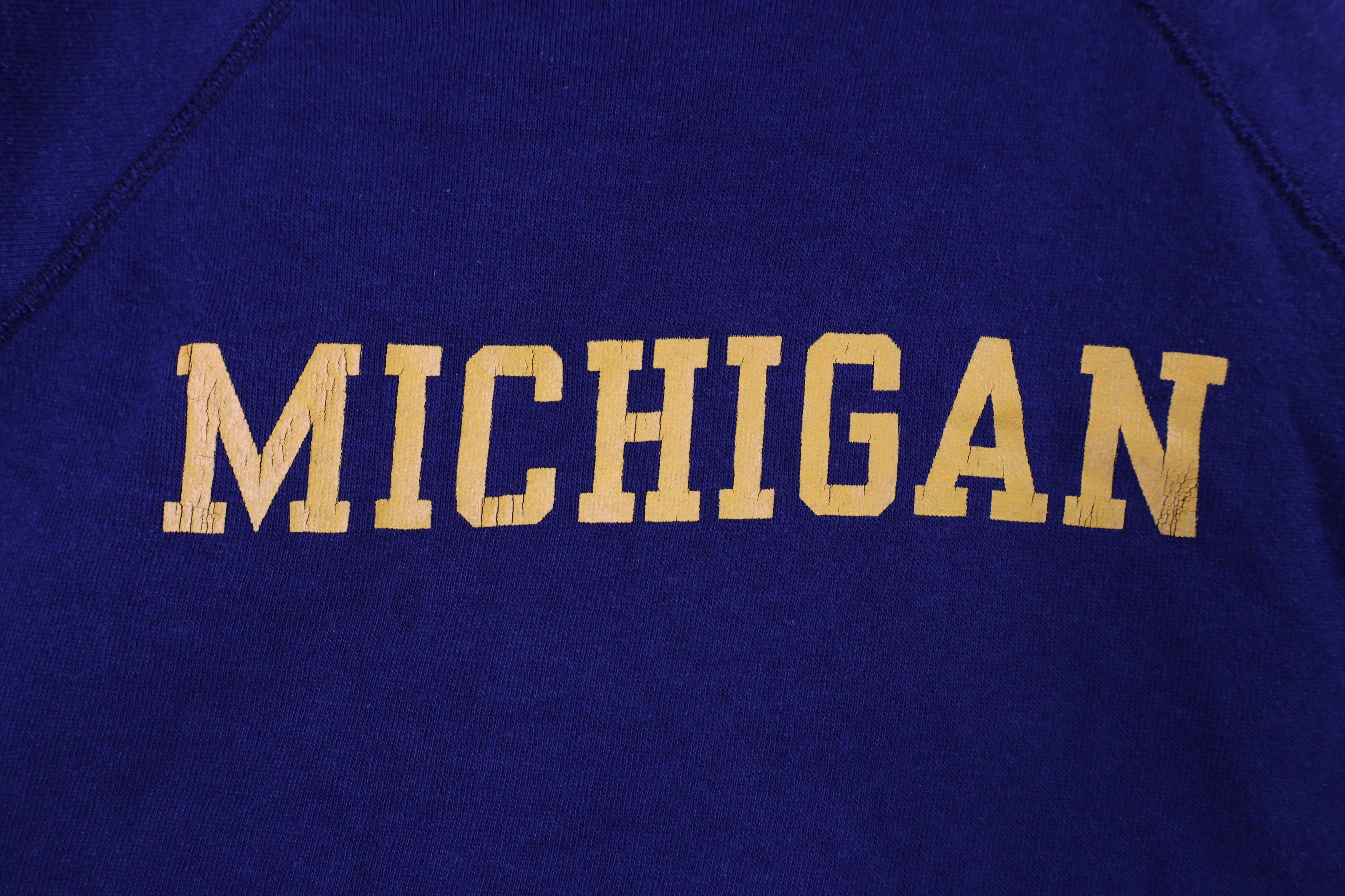 Vintage Vintage 70s 80s University of Michigan Sweatshirt USA Size US XL / EU 56 / 4 - 5 Thumbnail