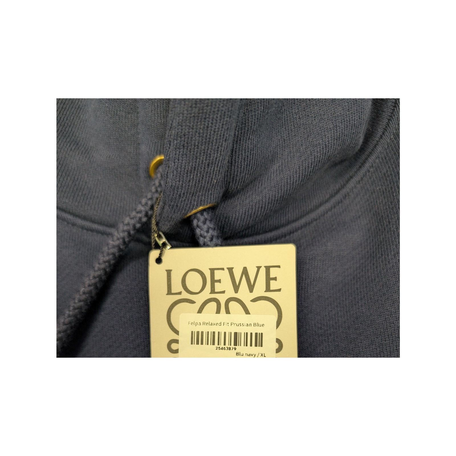 Loewe o1rshd1 Felpa Relaxed Fit Prussian Hoodie in Blue Size US XL / EU 56 / 4 - 19 Thumbnail