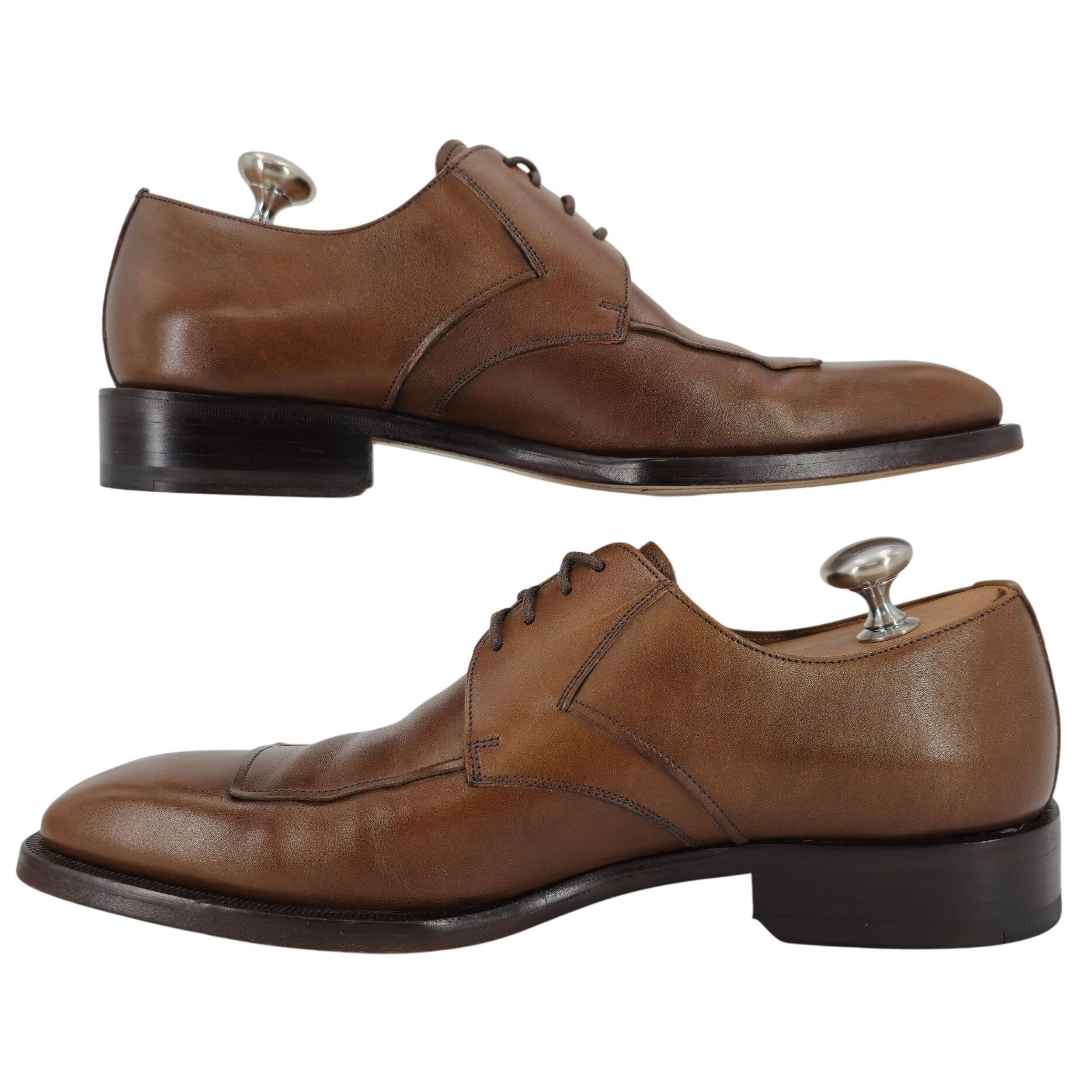 Magnanni Magnanni Spain Dress Shoes Men's 8M Brown Leather Apron-toe Size US 8 / EU 41 - 6 Thumbnail