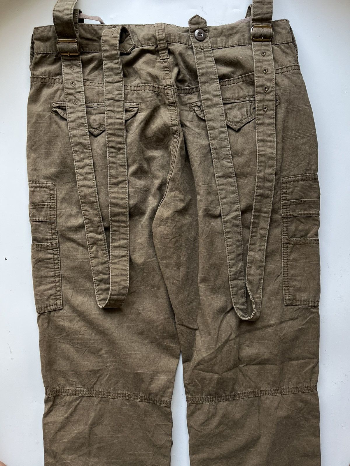 14th Addiction Vintage Japanese Reproduction Suspender Trousers Size US 31 - 6 Thumbnail