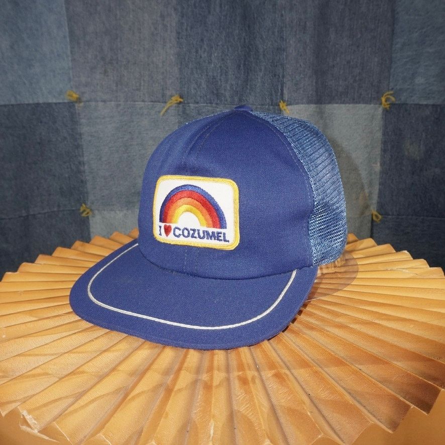 Vintage OSFA - Vintage 90 i Heart Cozumel Mexico embroider patch hat Size ONE SIZE - 2 Thumbnail