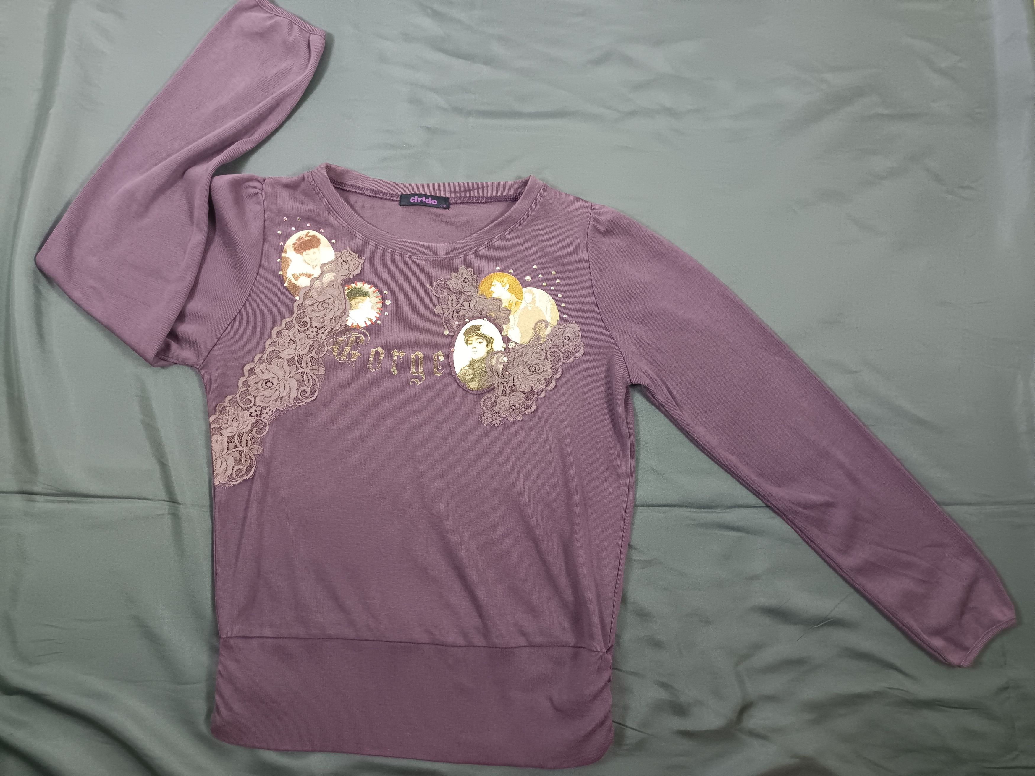 Japanese Brand Vintage y2k CLR!DE Japanese Brand Long Sleeve T shirt Size L / US 10 / IT 46 - 9 Thumbnail