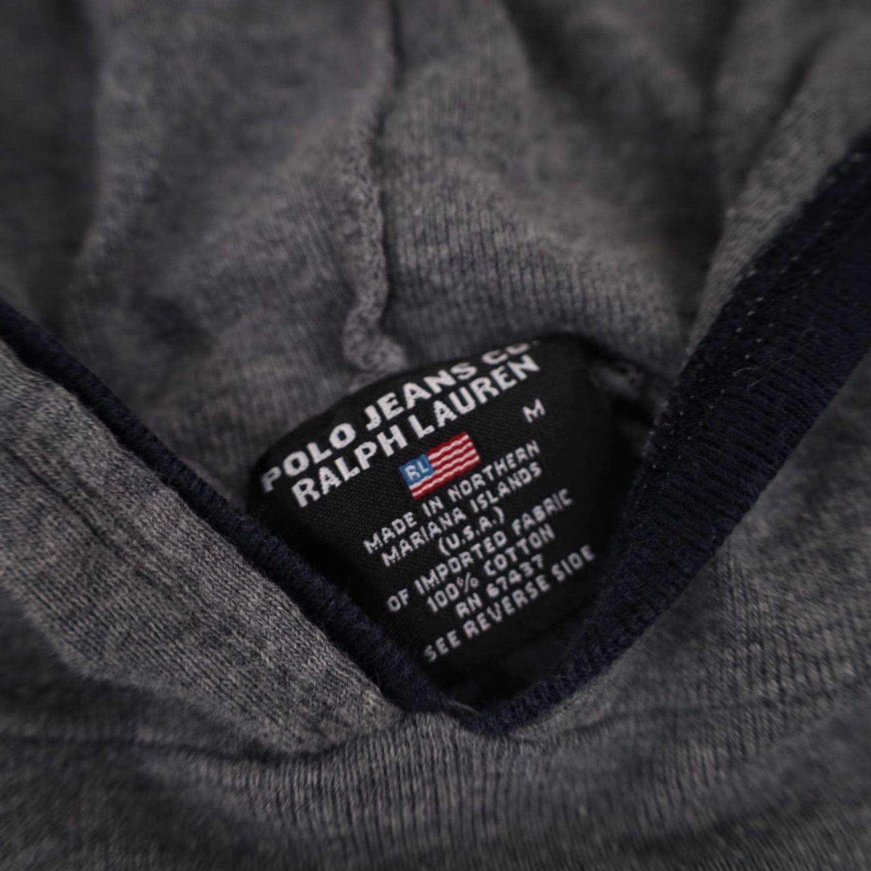 Vintage VINTAGE Polo Jeans Co. by Ralph Lauren Hoodie Womens Medium Embroidered Spellout Gray Size M / US 6-8 / IT 42-44 - 6 Thumbnail