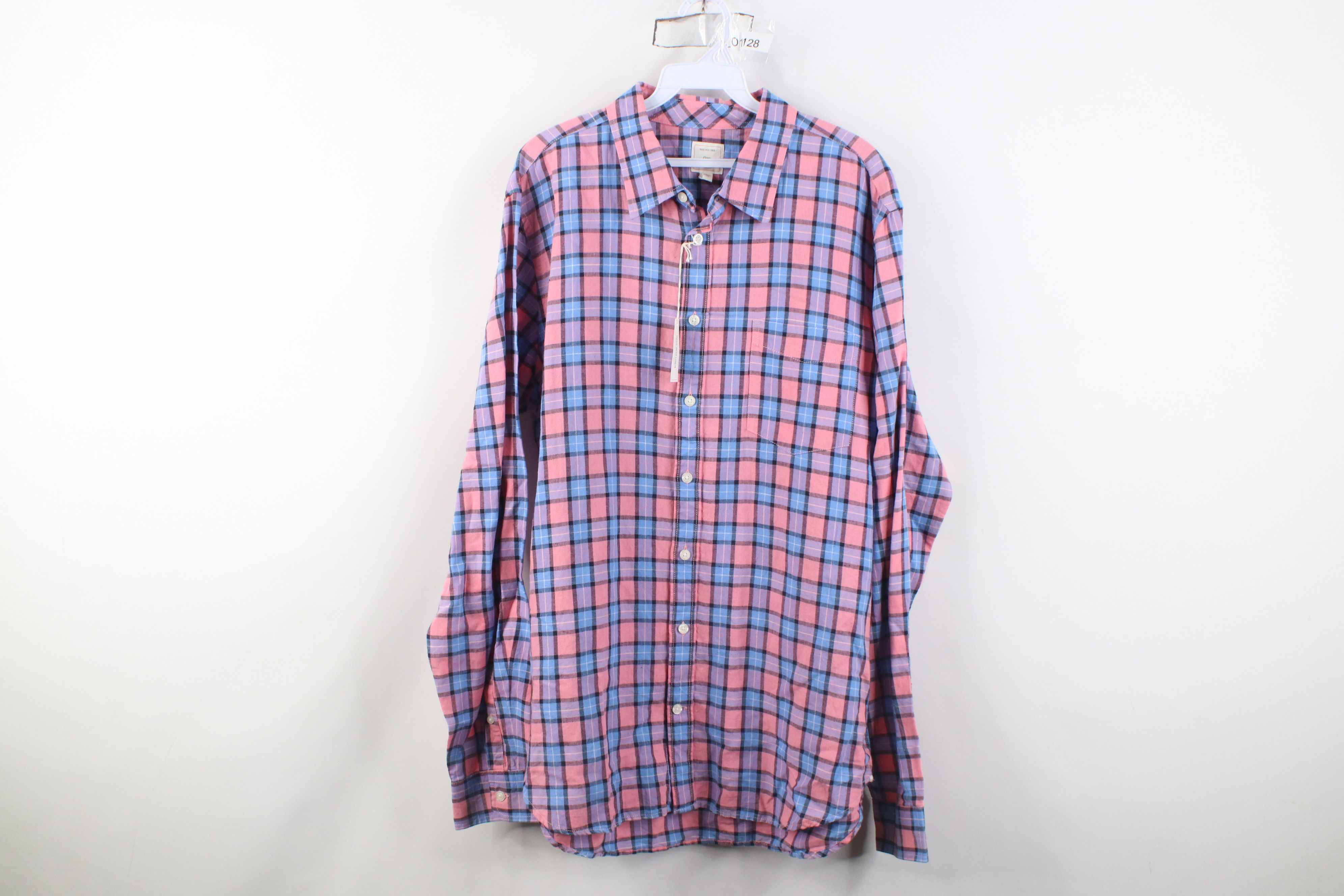 Gap Deadstock Vintage Y2K Gap Collared Button Shirt Pink Plaid Size US XL / EU 56 / 4 - 1 Thumbnail