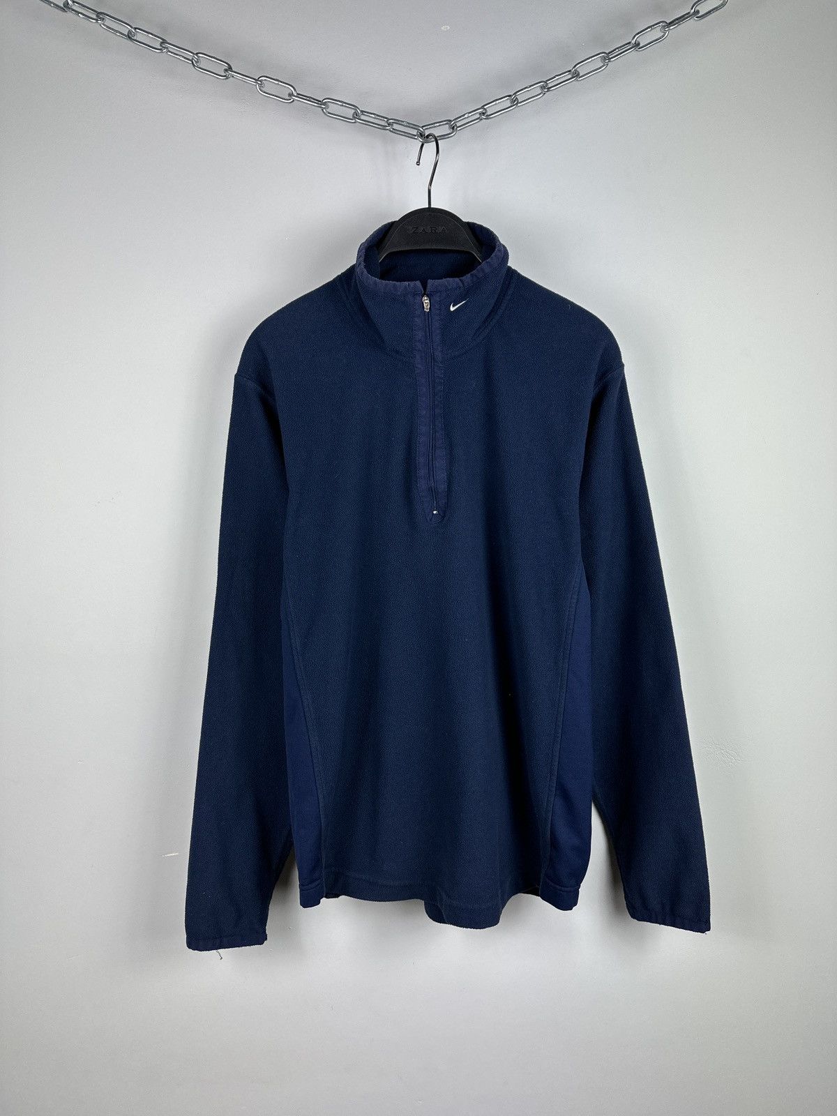Nike × Vintage Vintage Y2K Nike Therma-Fit Swoosh Logo Fleece Size US M / EU 48-50 / 2 - 1 Thumbnail