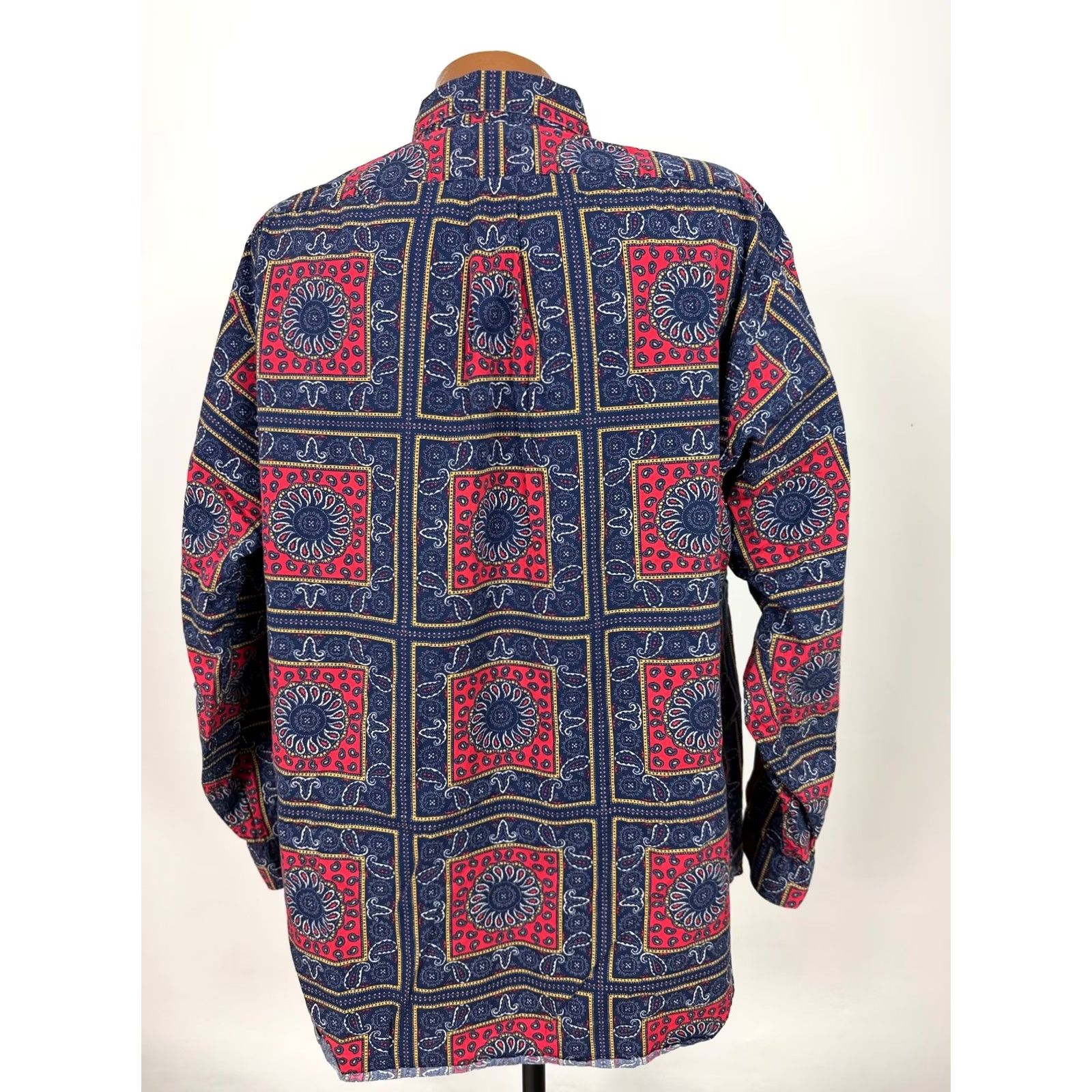 Vintage VINTAGE Daniel Cremieux Shirt Men XL Paisley Cotton Button-Up 90s Blue Size US XL / EU 56 / 4 - 7 Thumbnail