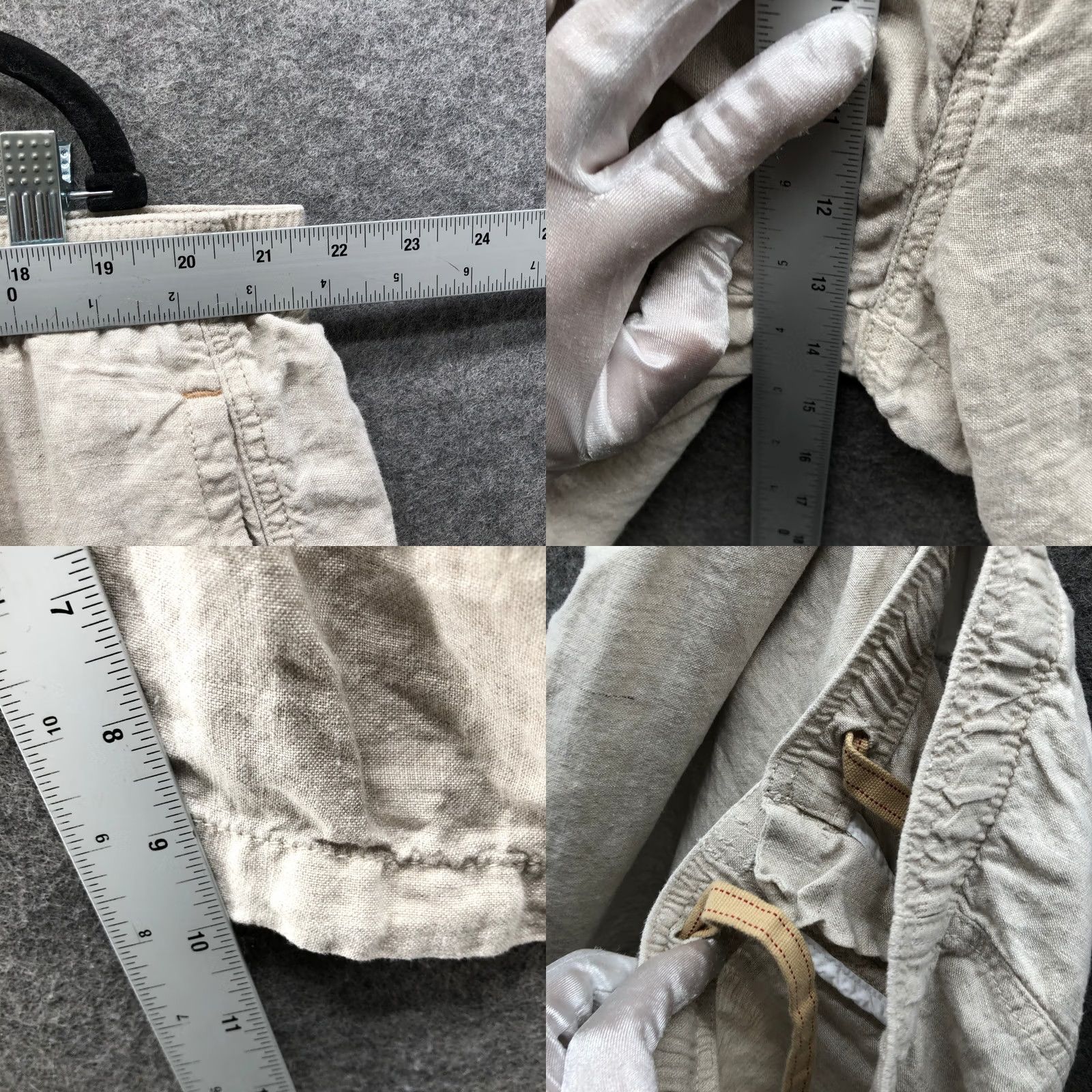 Tommy Bahama VINTAGE? No. Tommy Bahama Cargo Shorts Mens 2XB 100% Linen Relax Pull On Beige 10'' Inseam Linen Size US 39 - 8 Thumbnail
