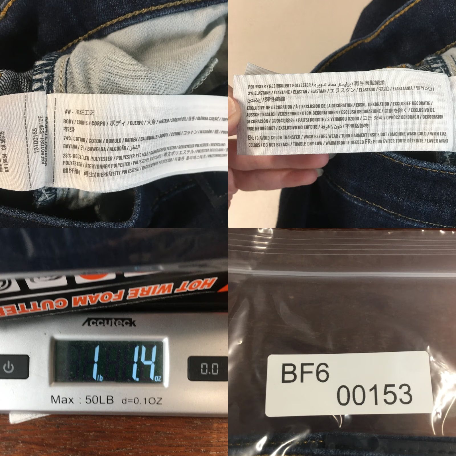 Abercrombie & Fitch Abercrombie & Fitch Jeans Skinny Taper Mens 28x28 Blue Denim Zip Regular Rise 5-Pocket Modern Classic Size 28" / US 6 / IT 42 - 10 Thumbnail