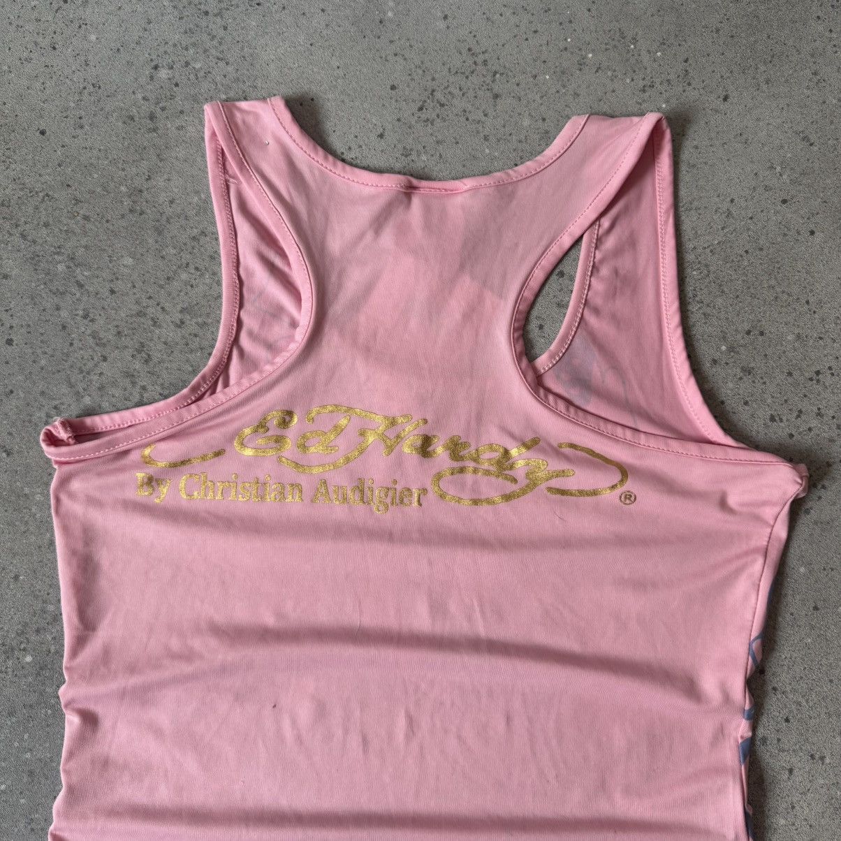 Ed Hardy Ed Hardy Y2K Vintage Love Kills Slowly Pink Tank Top Size M / US 6-8 / IT 42-44 - 7 Thumbnail