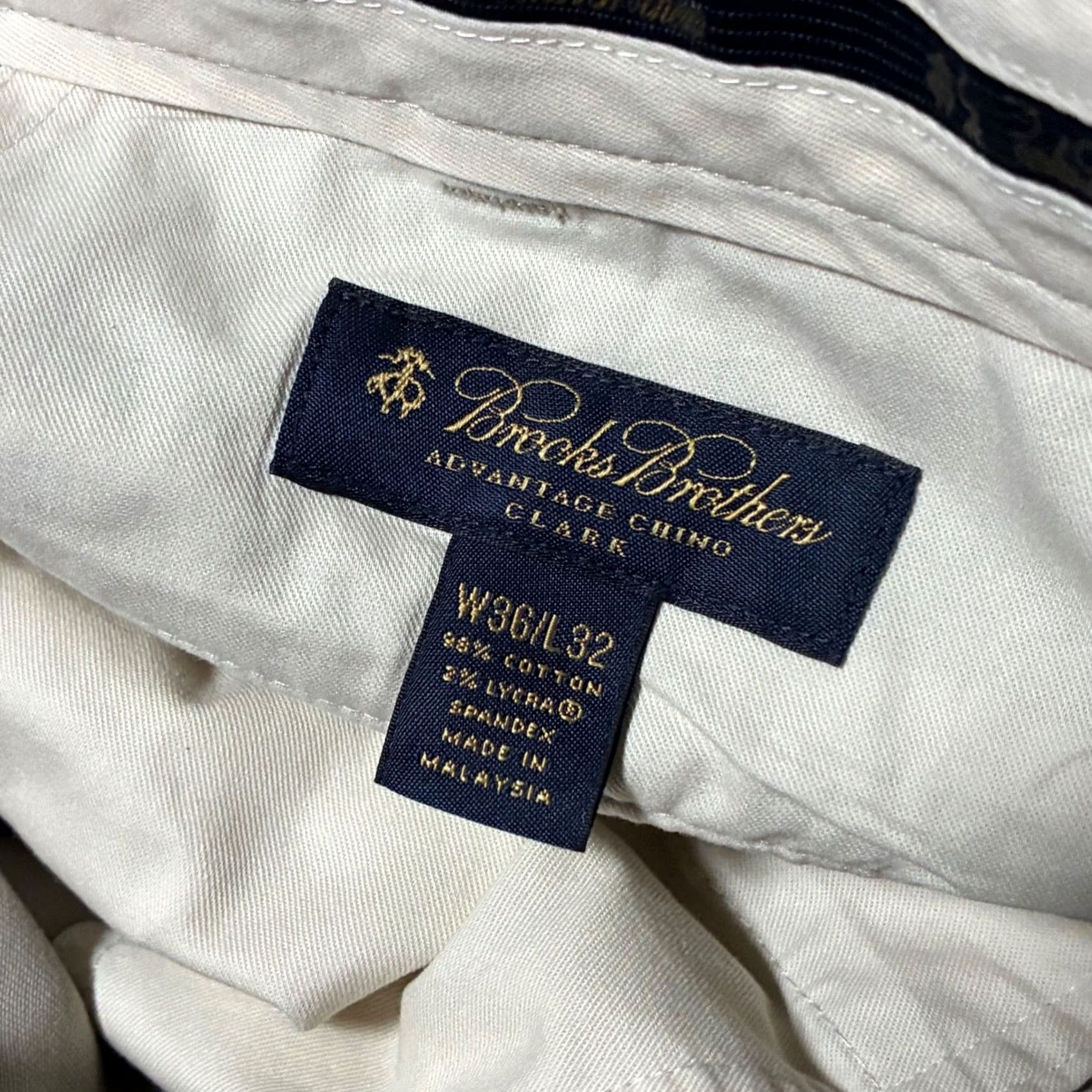 Brooks Brothers Brooks Brothers Clark Fit Advantage Chino Straight Leg Pants Mens 36x32 Khaki Size US 36 / EU 52 - 7 Thumbnail
