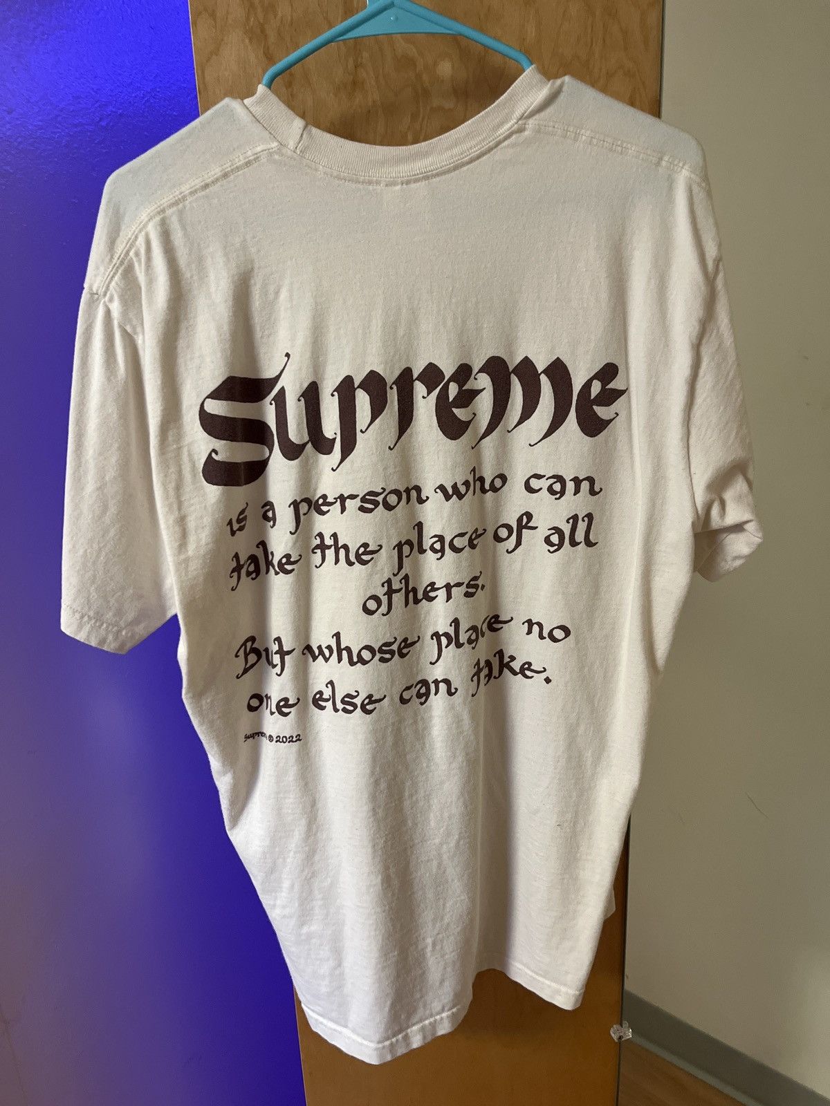 Supreme Supreme Person Tee ‘Natural’ Size US L / EU 52-54 / 3 - 2 Thumbnail