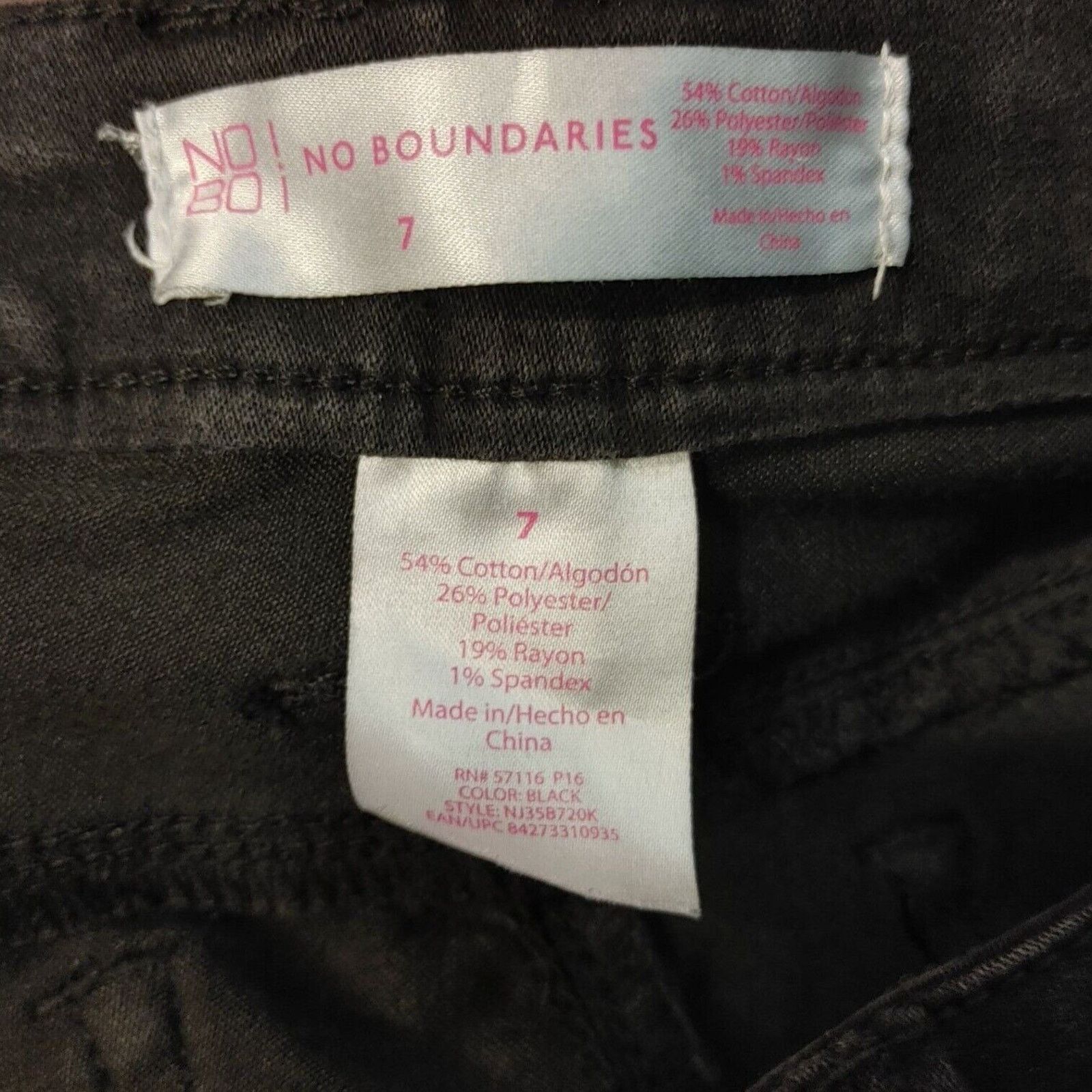 Other No Boundaries Women's Black Denim Skinny Jeans 7 Size 28" / US 6 / IT 42 - 3 Thumbnail