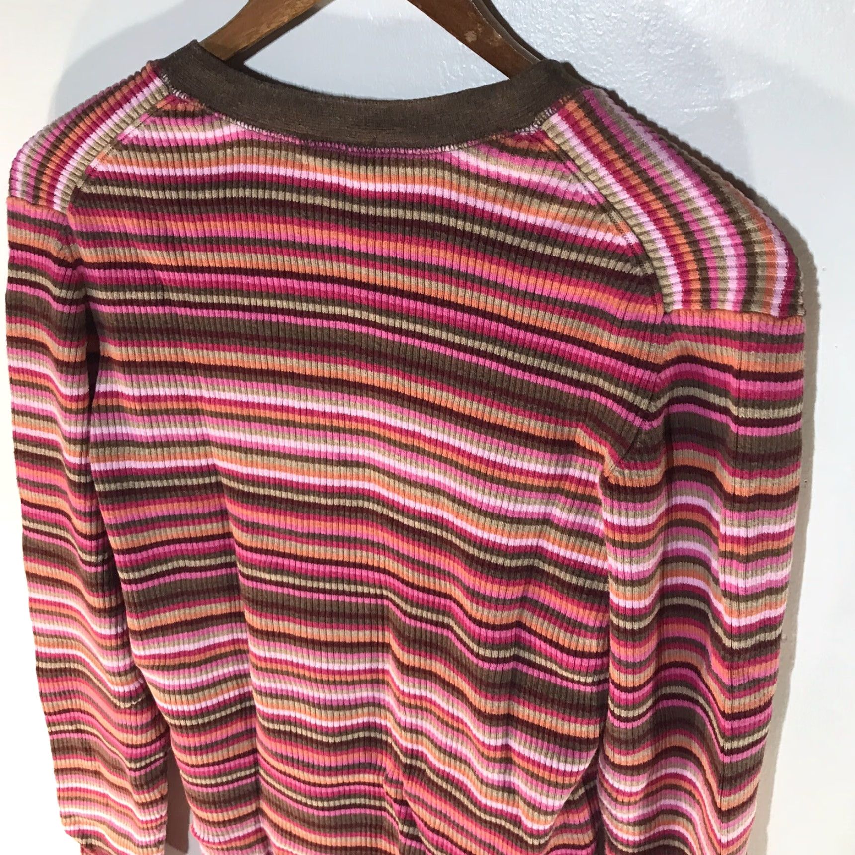 Old Navy Old Navy Women's Pullover Knit Top XL Multicolor Striped Casual Blouse 100% Cotton Fall Winter Spring Size XL / US 12-14 / IT 48-50 - 5 Thumbnail