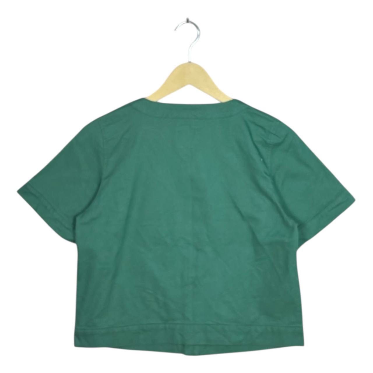 Ne-Net Né-net Issey Miyake Green Short Sleeve Work Jacket Size 2 M Size M / US 6-8 / IT 42-44 - 2 Thumbnail