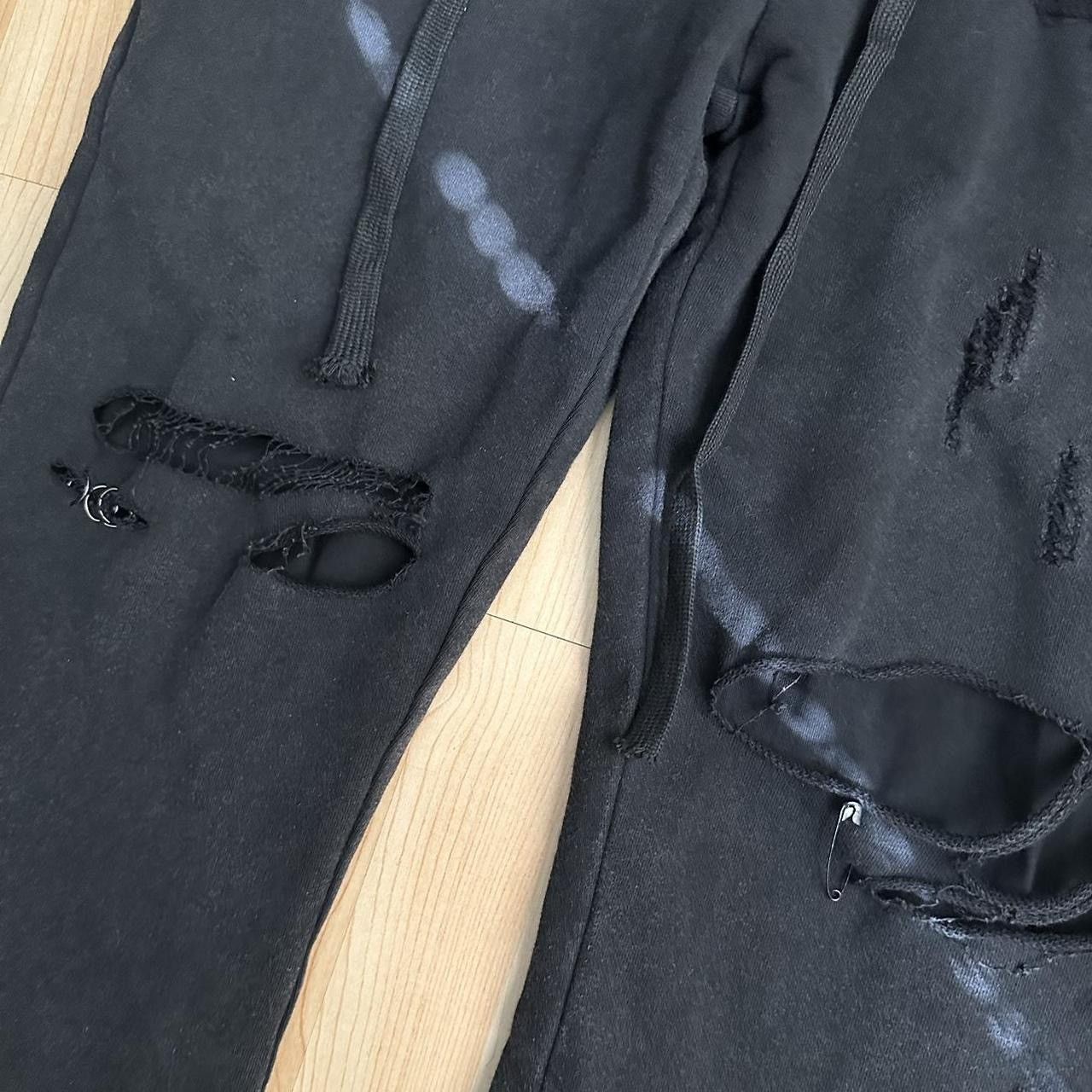 Japanese Brand 44 pierced sweats Size US 29 - 6 Thumbnail