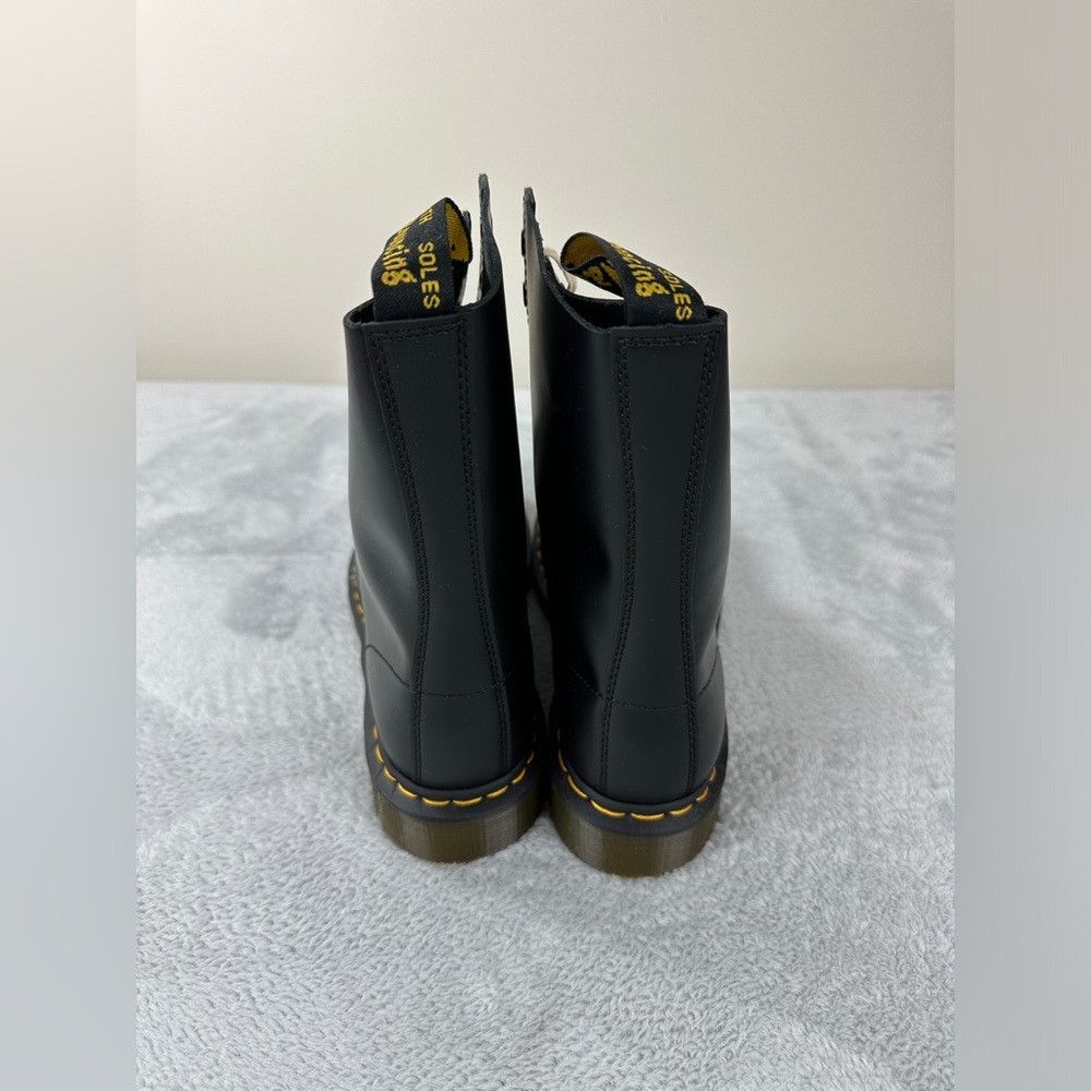 Dr. Martens Dr Martens NWT 1490 Smooth Black Leather Mid Calf Boots 10 Size US 11 / EU 44 - 6 Thumbnail