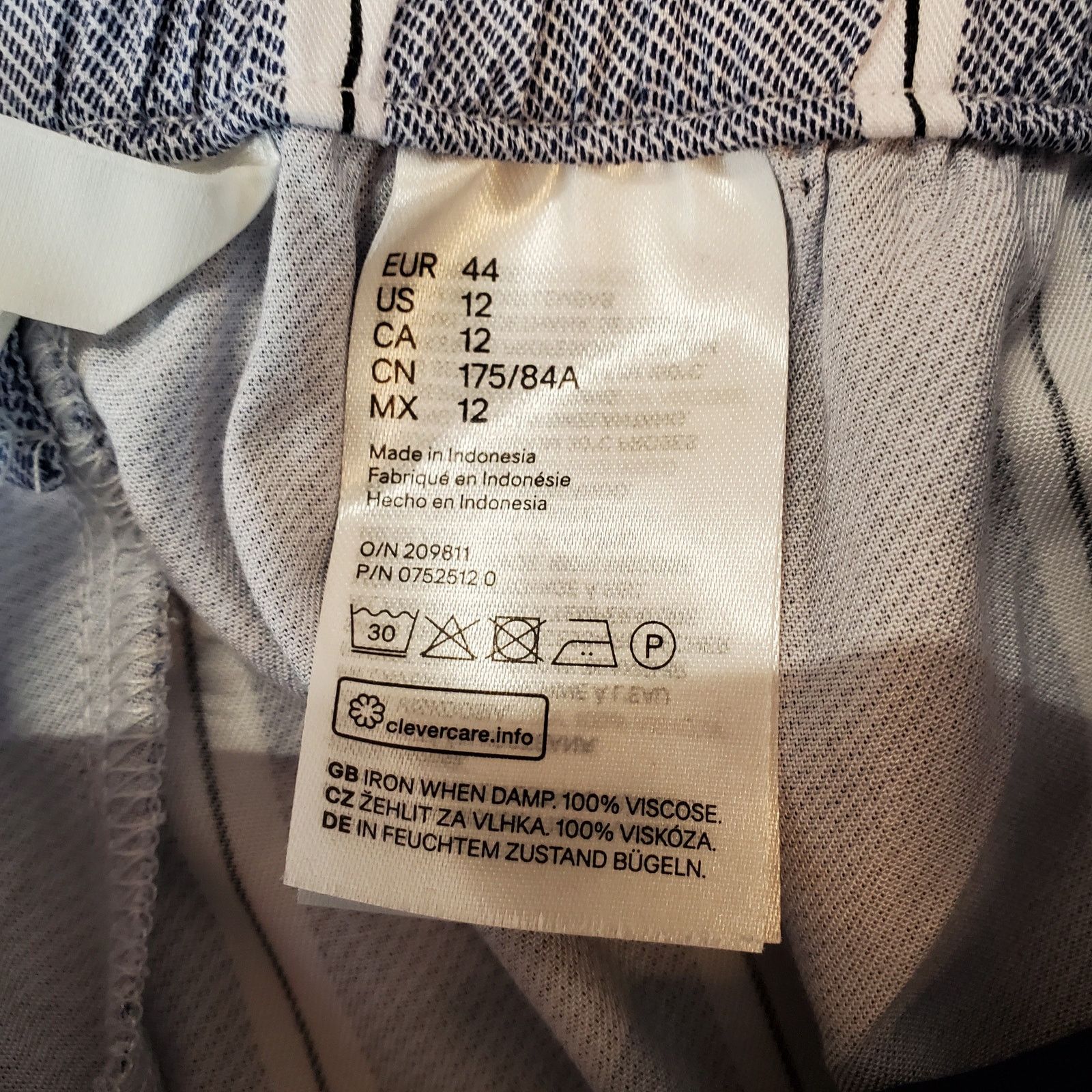 H&M H&M Wide Leg Pant Womens 12 Paper Bag Straight Leg Size 34" / US 12 / IT 48 - 14 Thumbnail