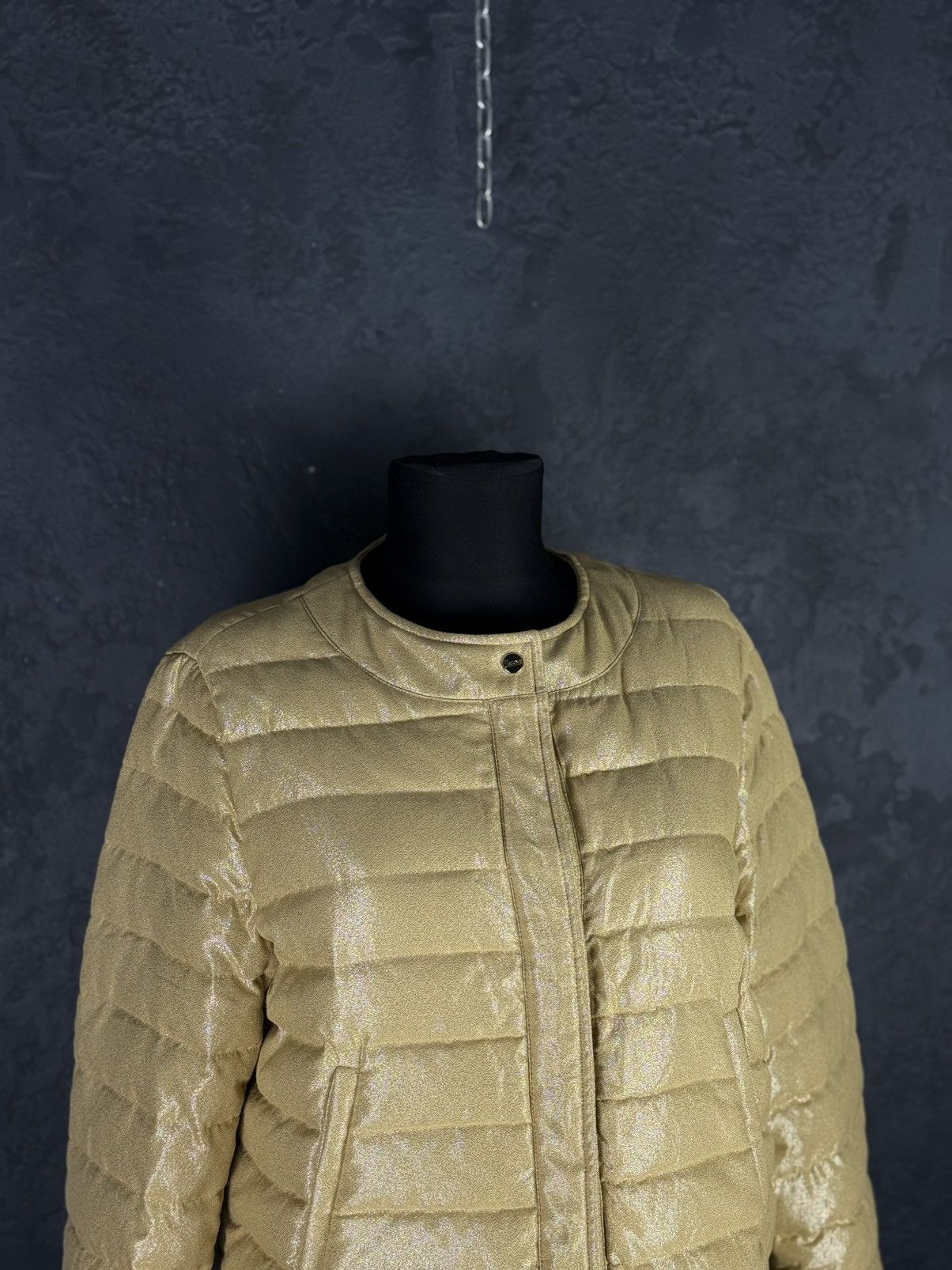 Herno HERNO Lurex Quilted Down Jacket Size L / US 10 / IT 46 - 2 Thumbnail